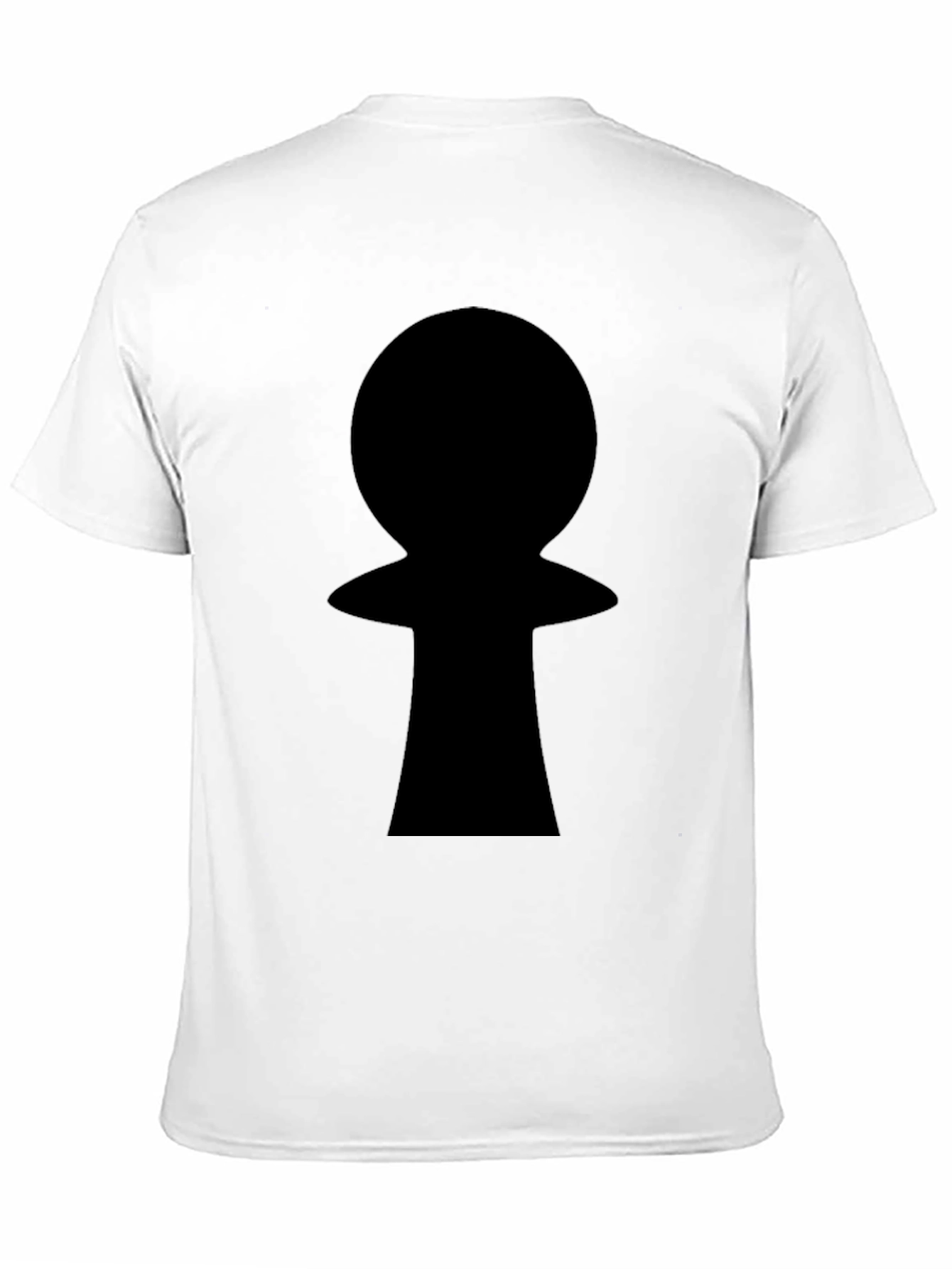 Black Keyhole Graphic T-Shirt - Mens Casual Tee