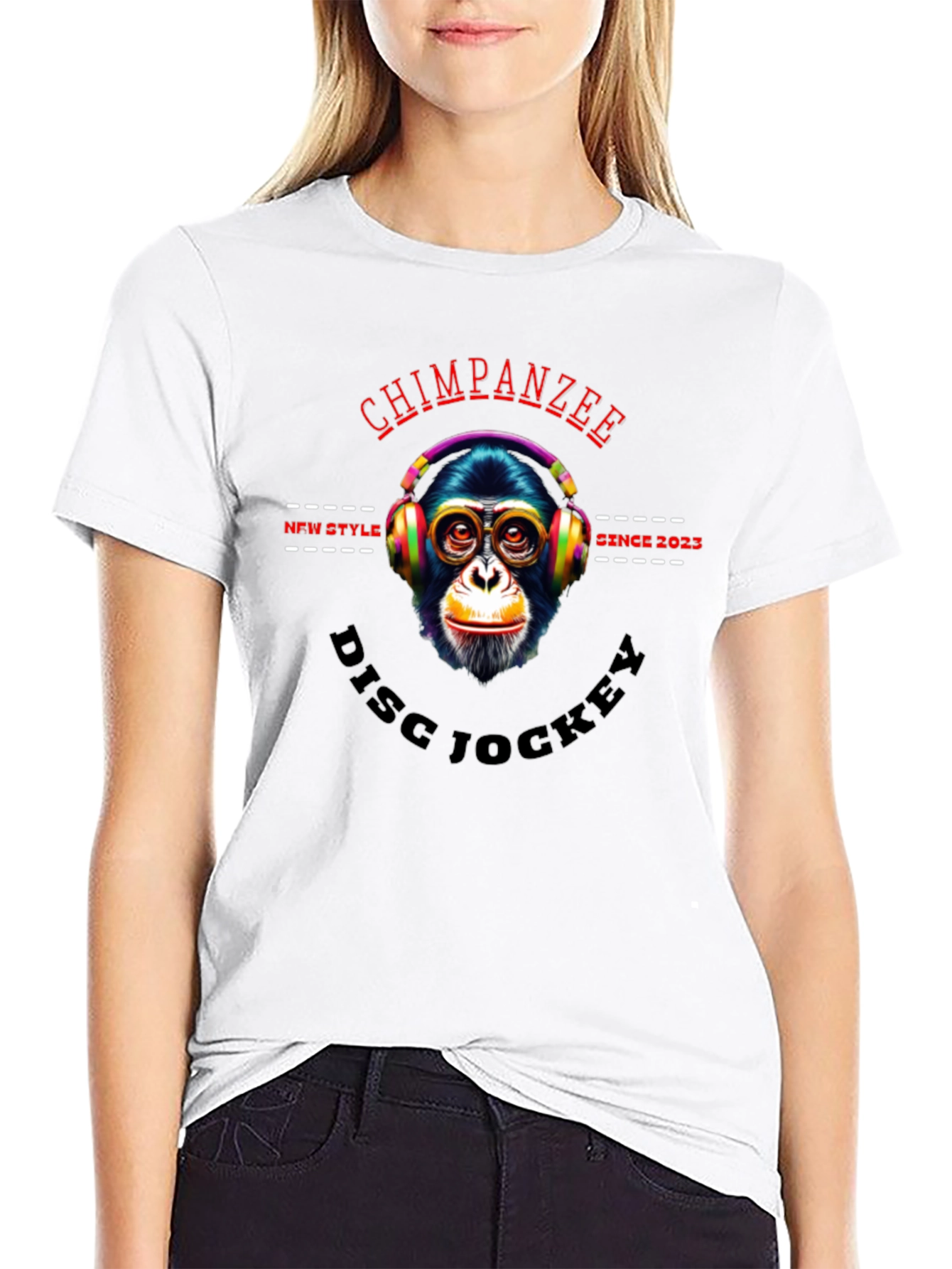 Chimpanzee DJ Graphic T-Shirt