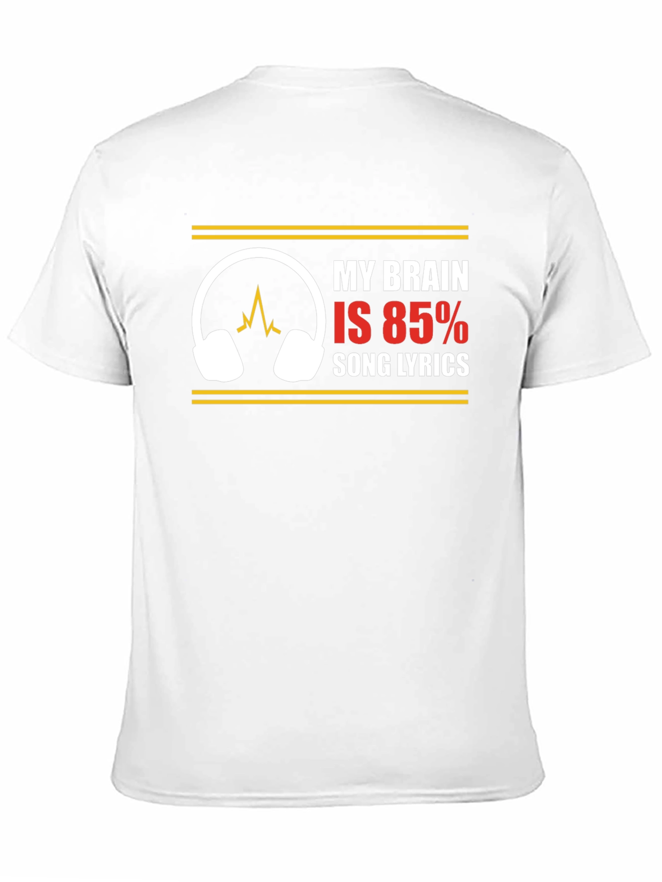 My Brain is 85% Song Lyrics T-Shirt