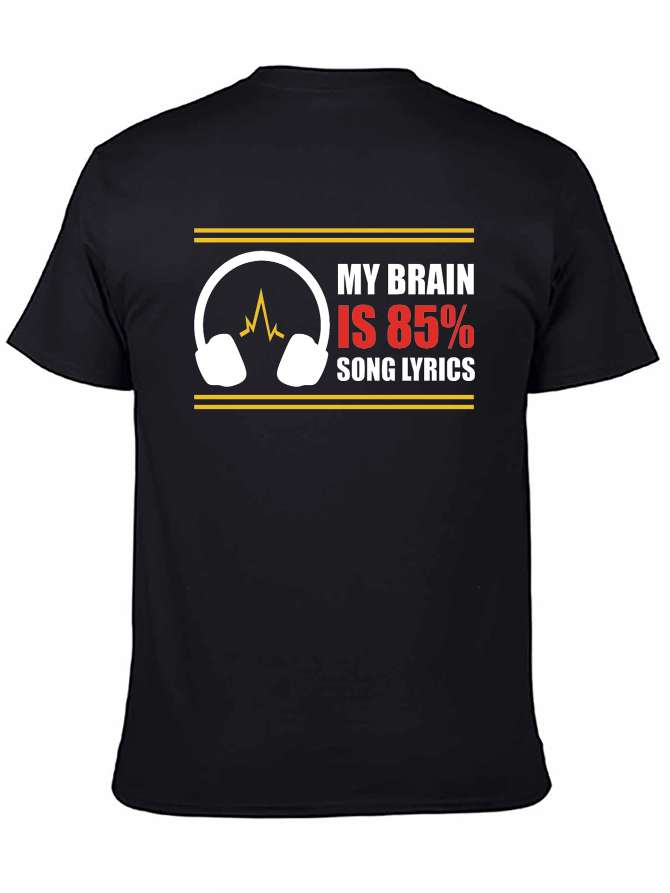 My Brain is 85% Song Lyrics T-Shirt
