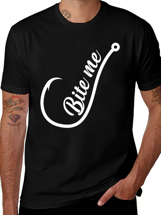 Bite Me Fishing Hook Graphic Tee