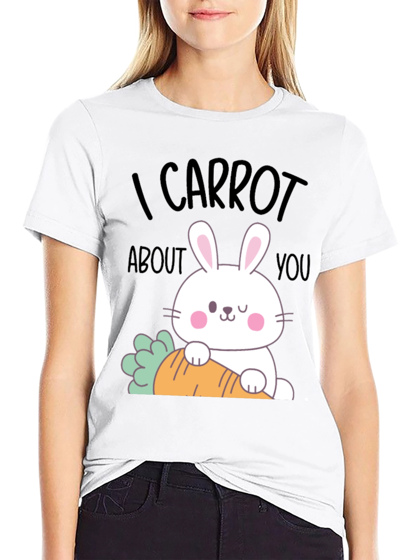 I Carrot About You Funny Easter Bunny T-Shirt