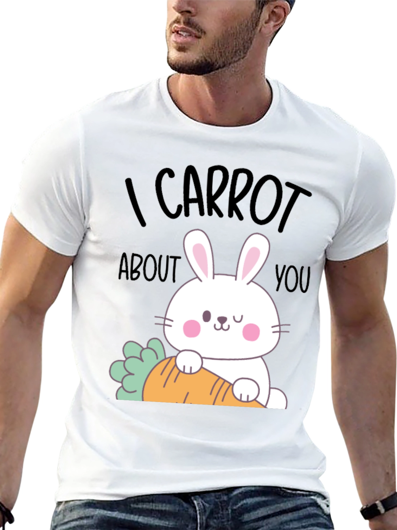 I Carrot About You Funny Easter Bunny T-Shirt