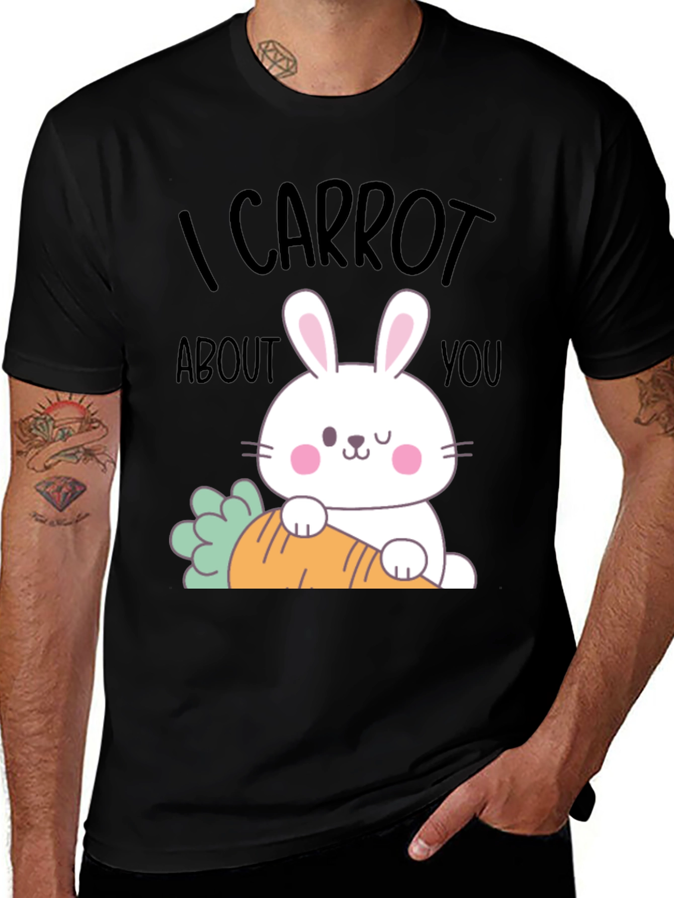 I Carrot About You Funny Easter Bunny T-Shirt