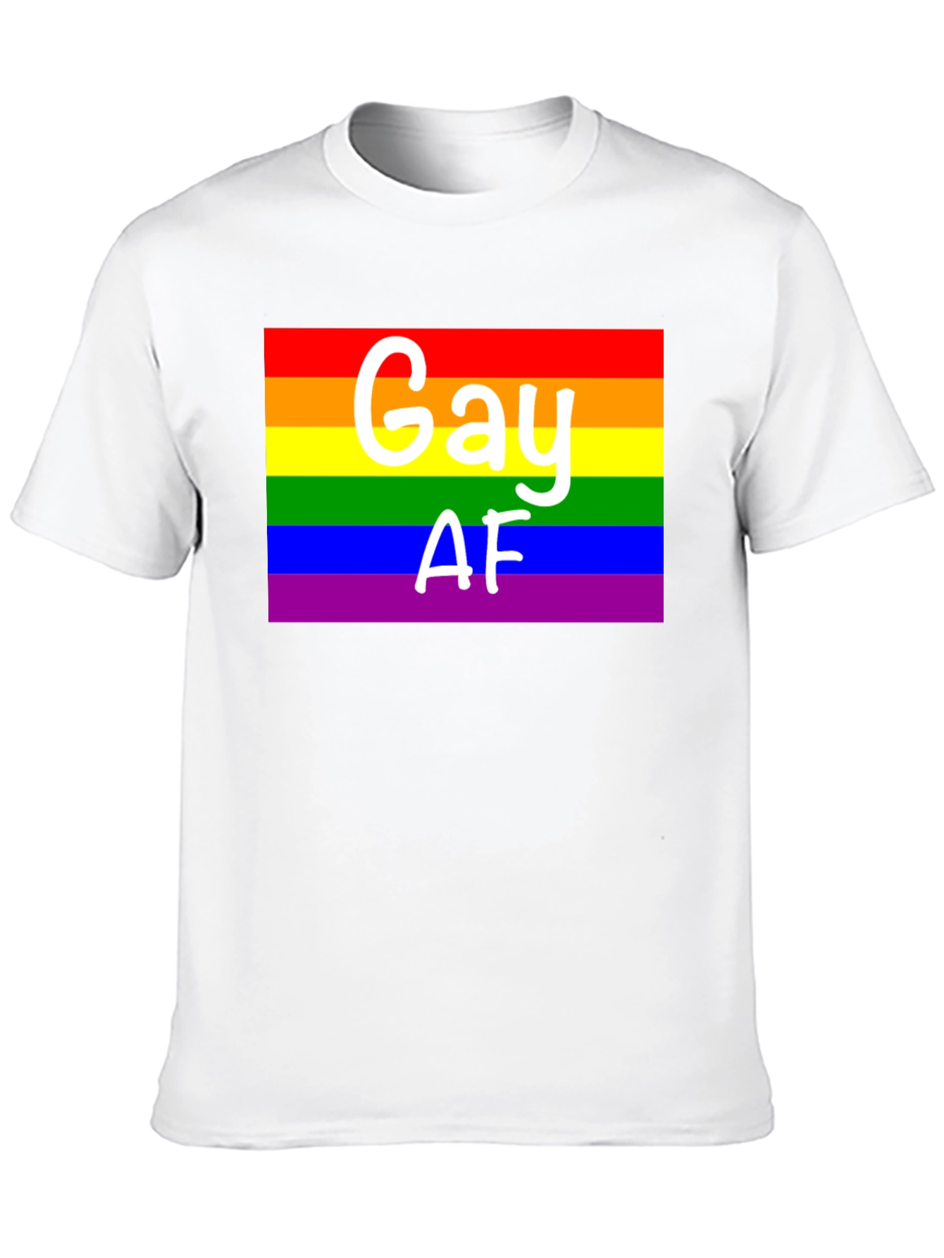 Gay AF Pride Rainbow T-Shirt
