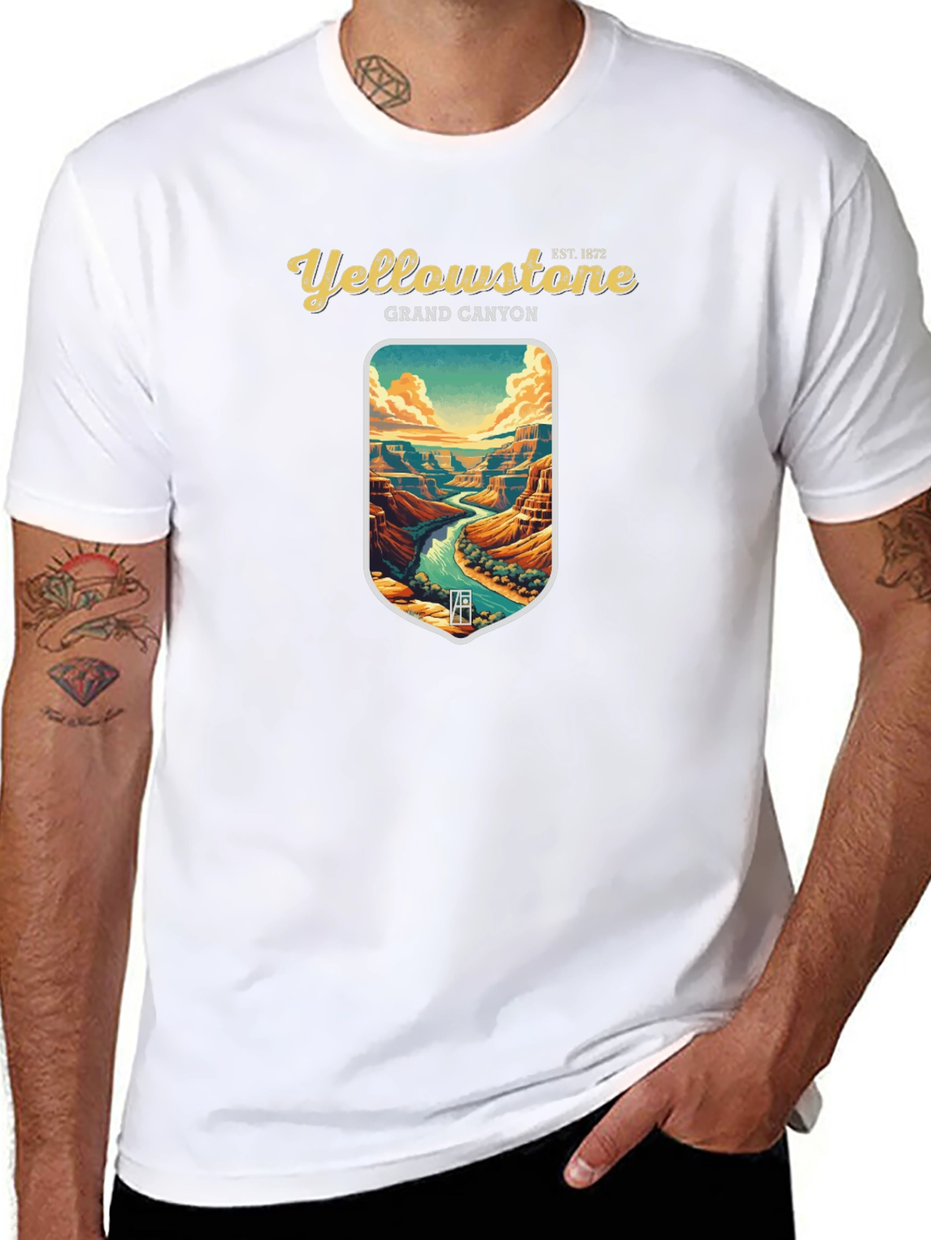 Yellowstone Grand Canyon Graphic T-Shirt