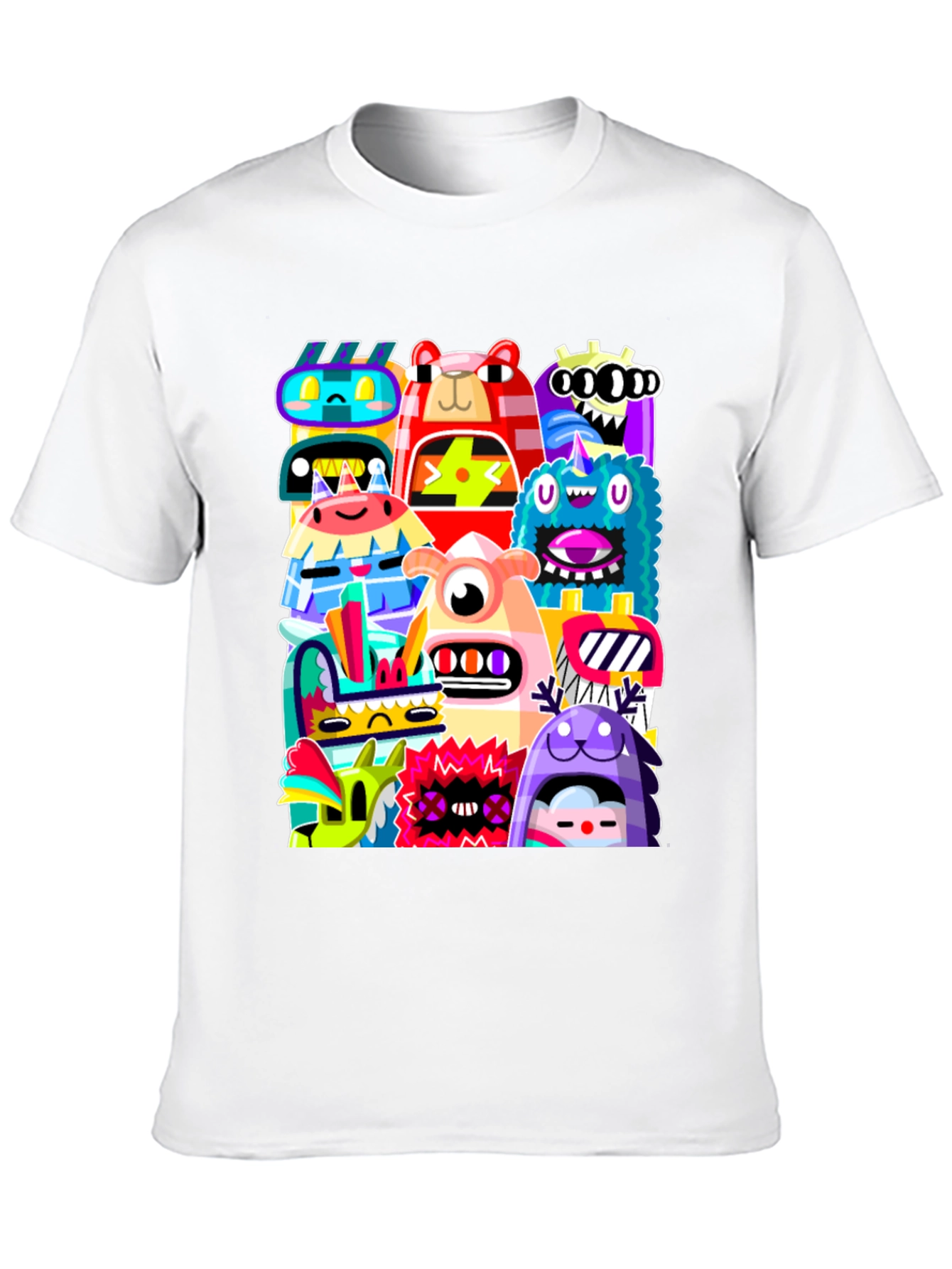 Monster Mash Graphic Tee - Funky Black T-Shirt