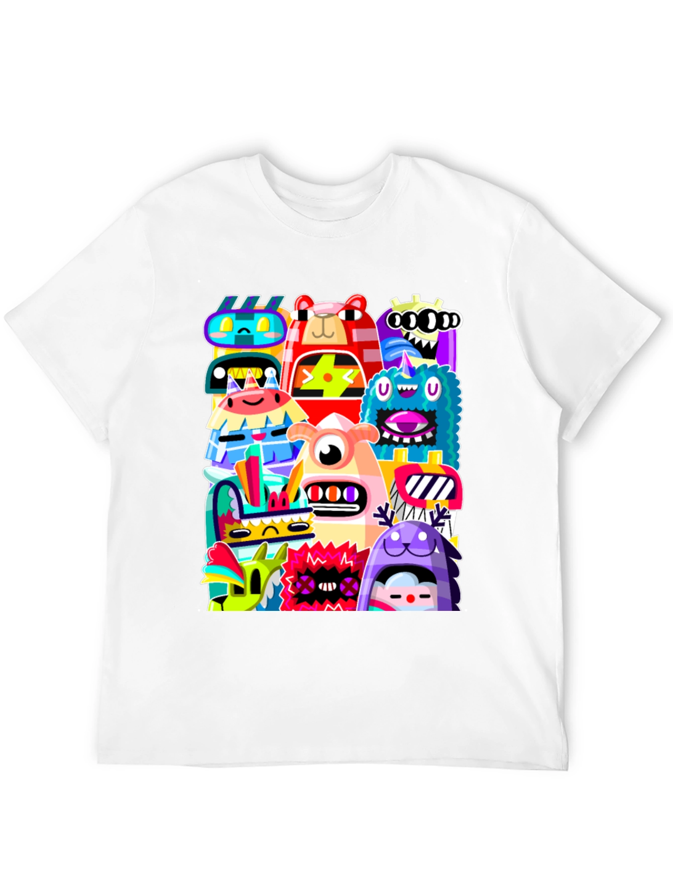 Monster Mash Graphic Tee - Funky Black T-Shirt