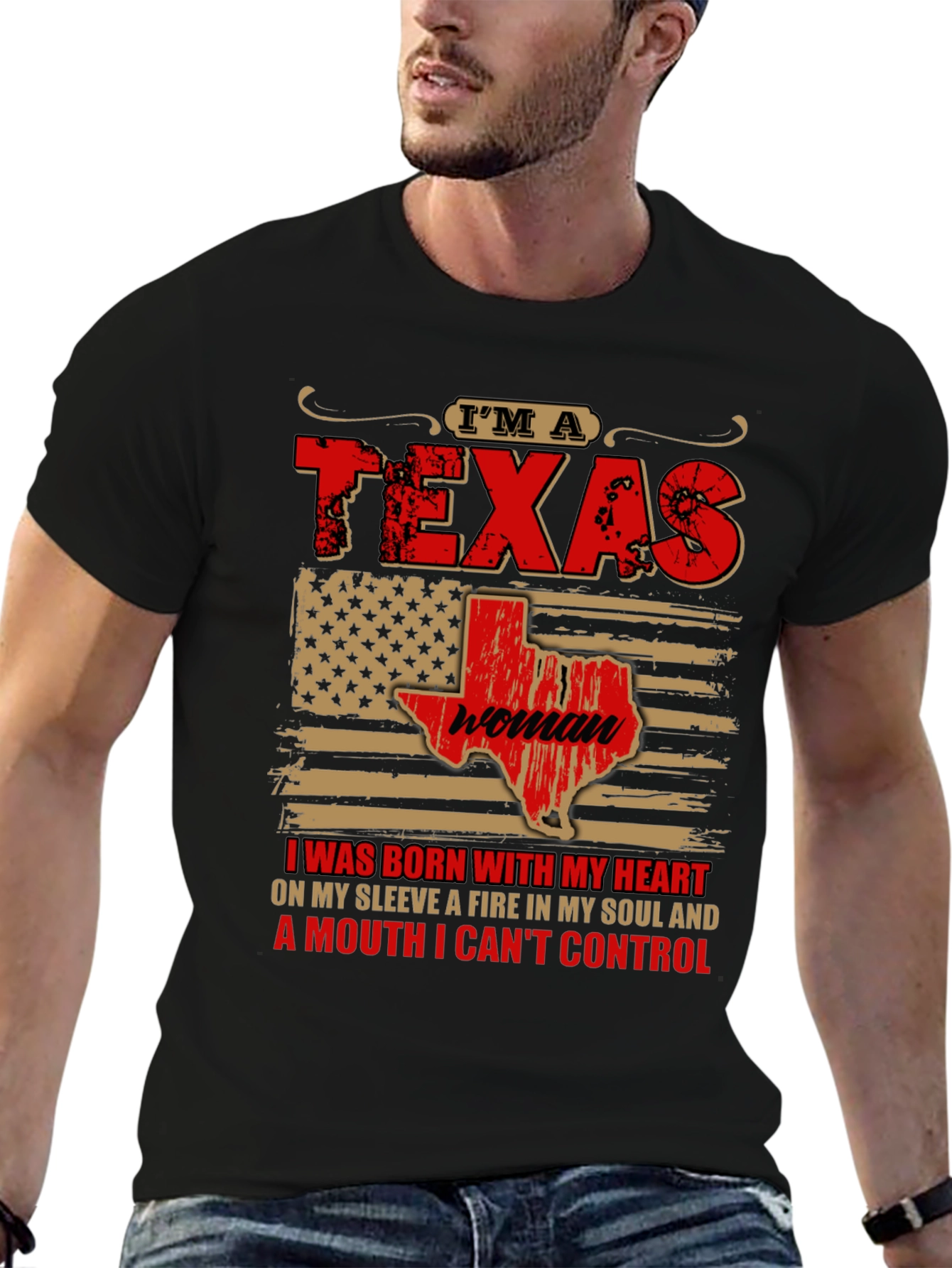 Im A Texas Woman Graphic T-Shirt
