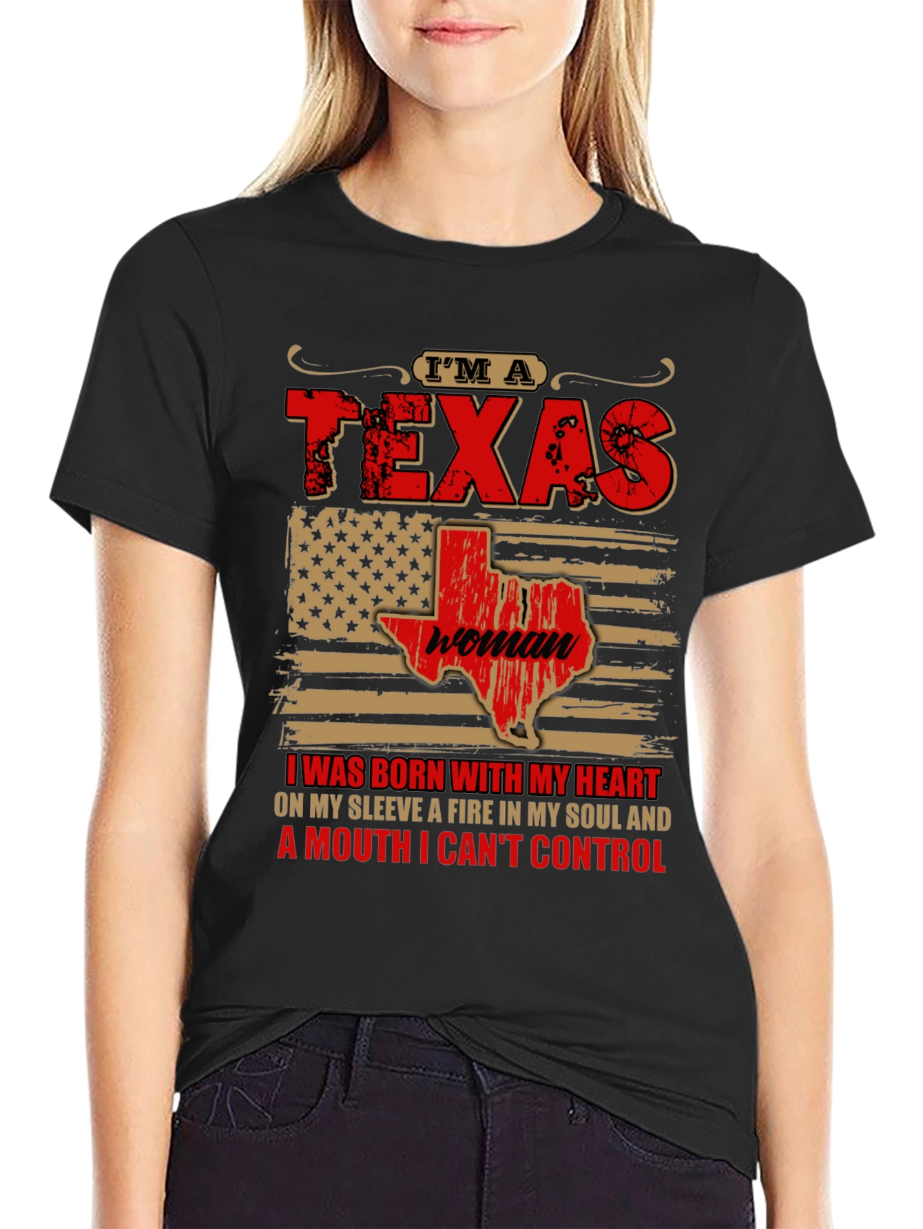 Im A Texas Woman Graphic T-Shirt
