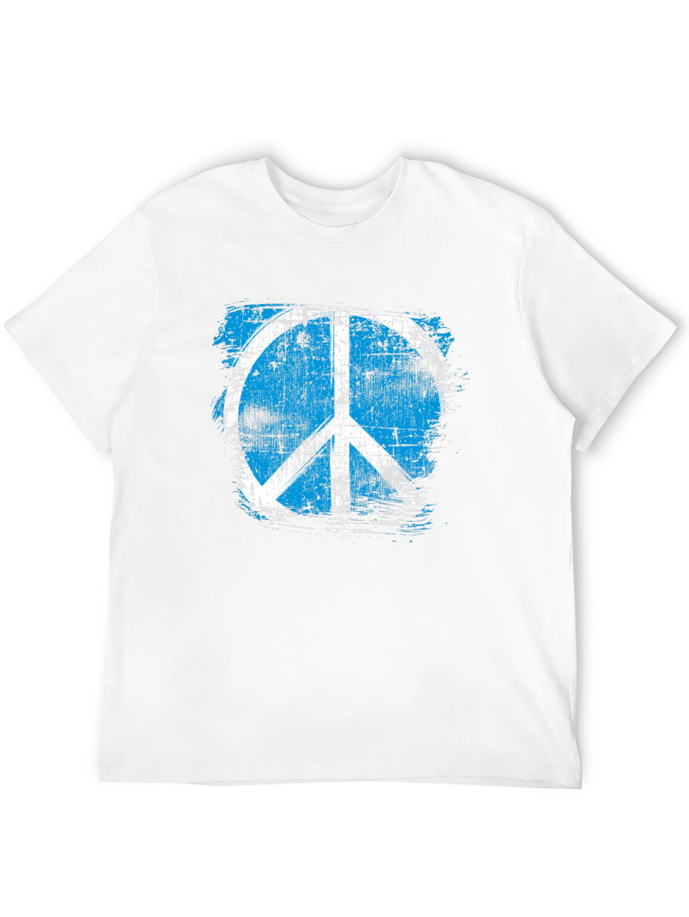 Distressed Peace Sign Graphic T-Shirt