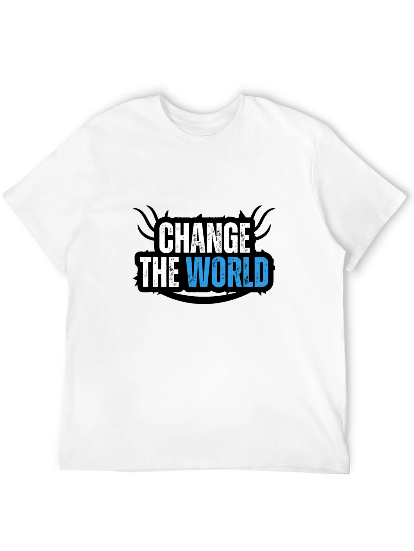 Change the World Graphic Black T-Shirt