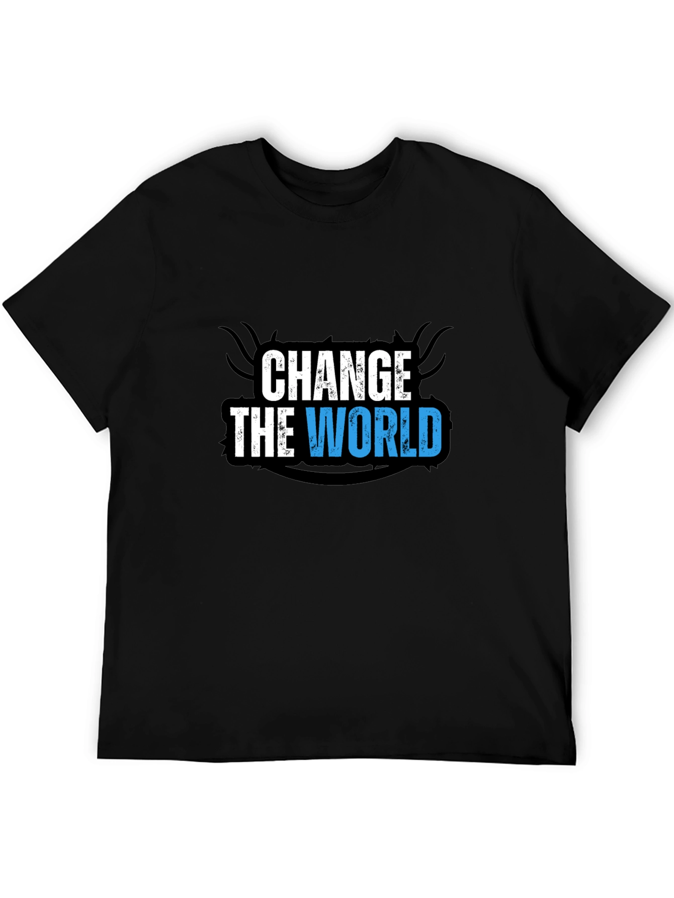 Change the World Graphic Black T-Shirt