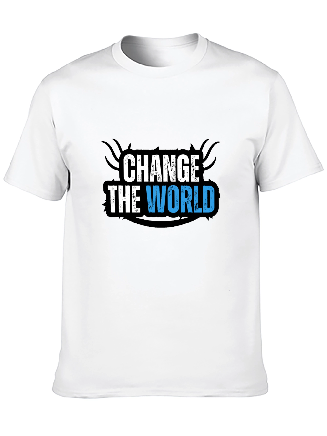 Change the World Graphic Black T-Shirt