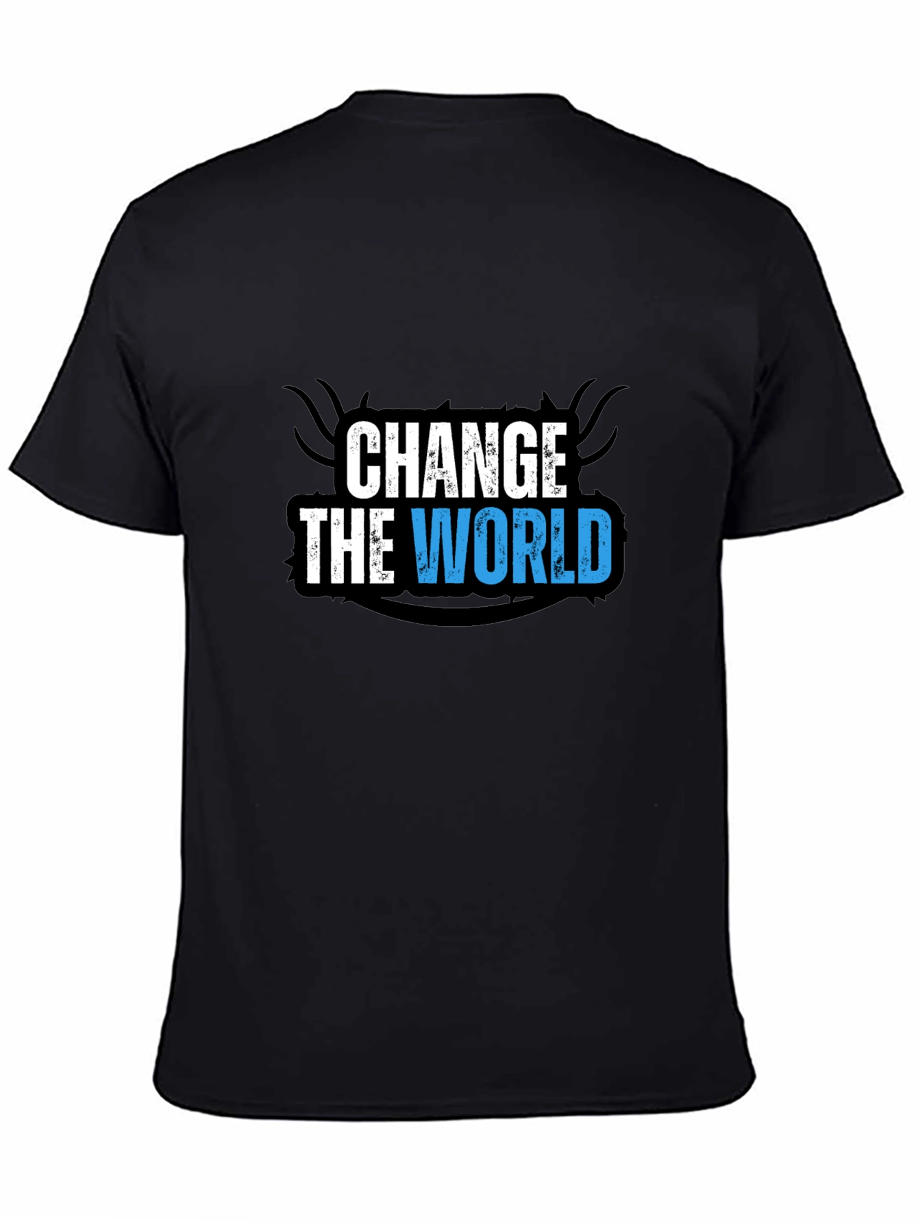 Change the World Graphic Black T-Shirt