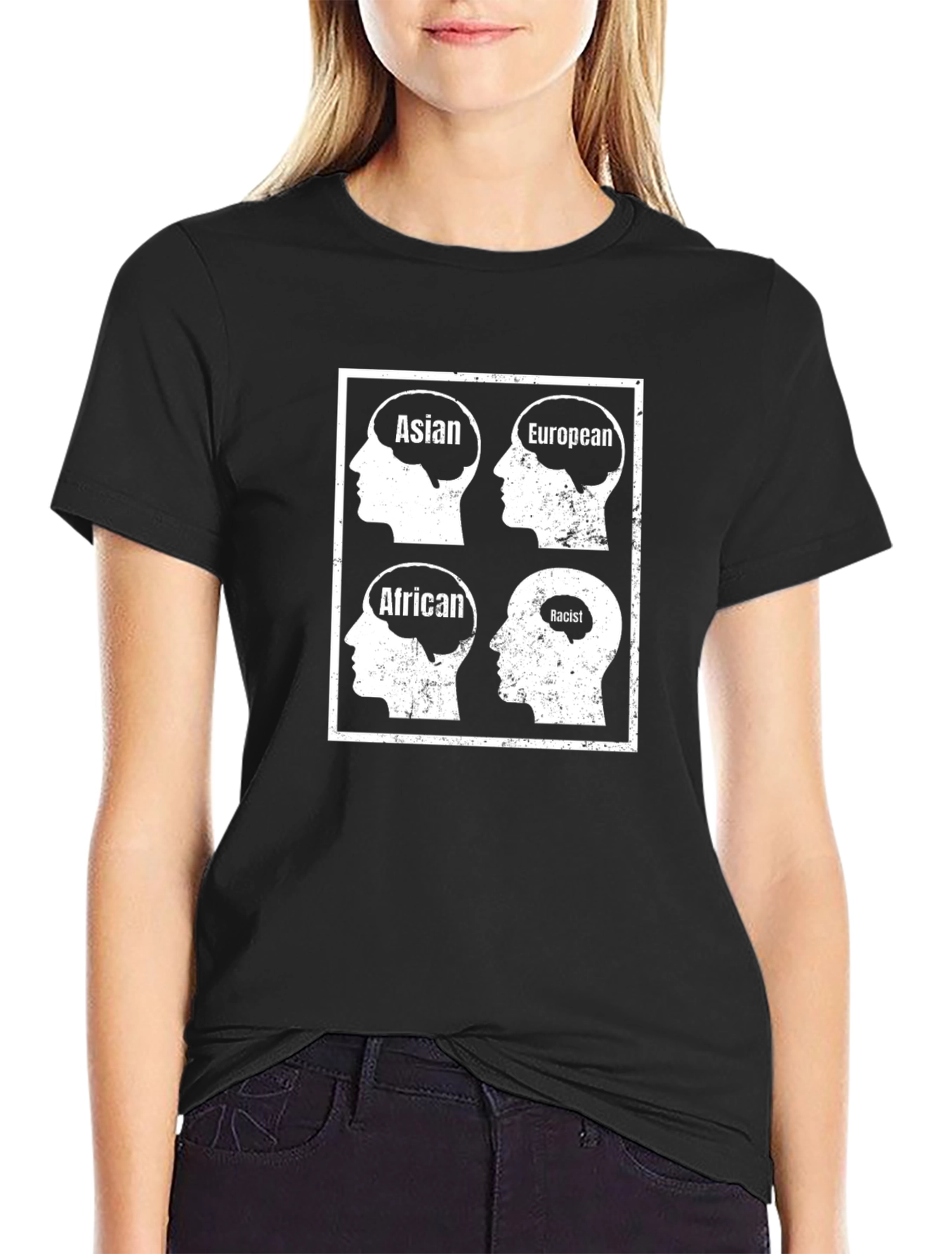 Racist Brain T-Shirt: Equality & Awareness Tee