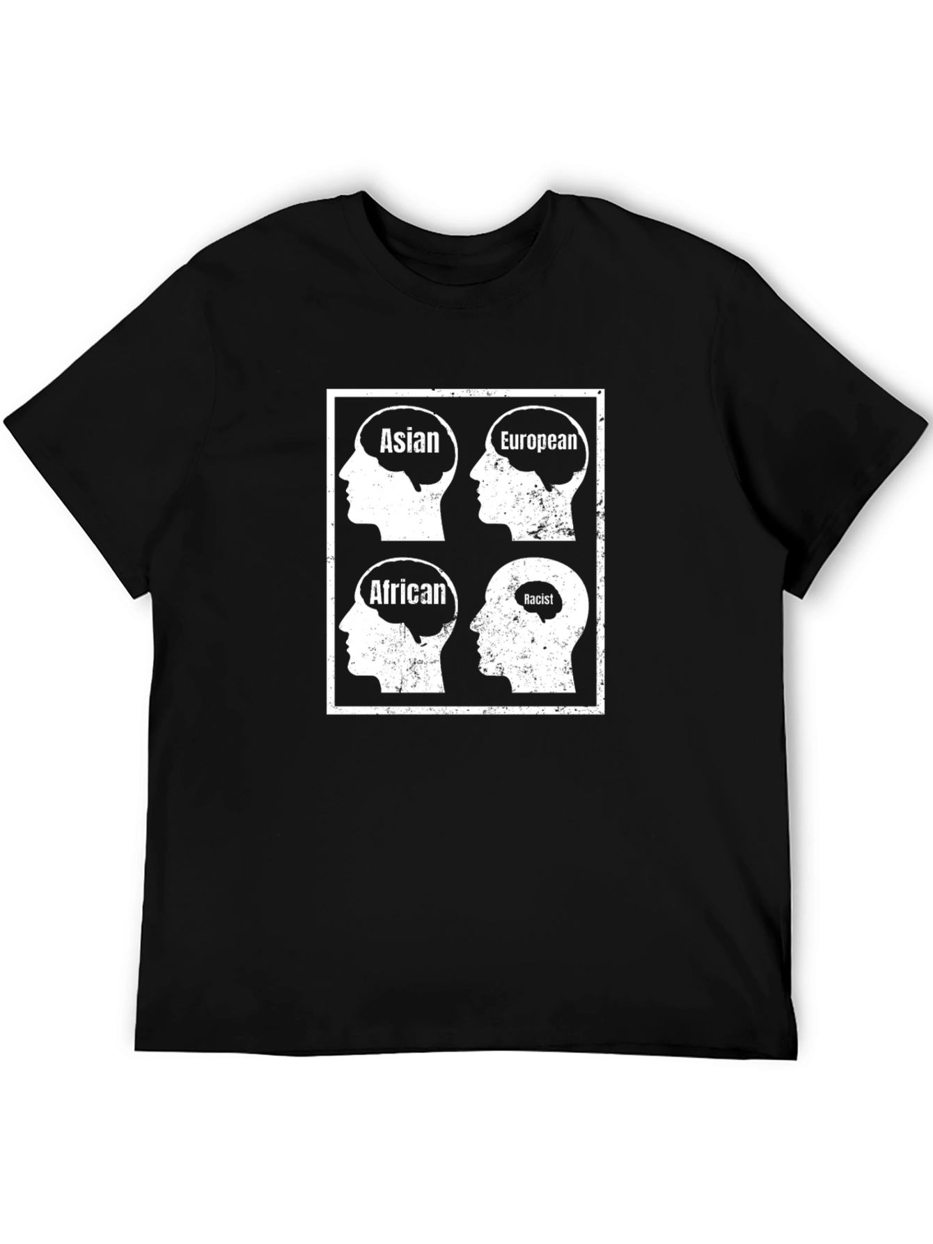 Racist Brain T-Shirt: Equality & Awareness Tee