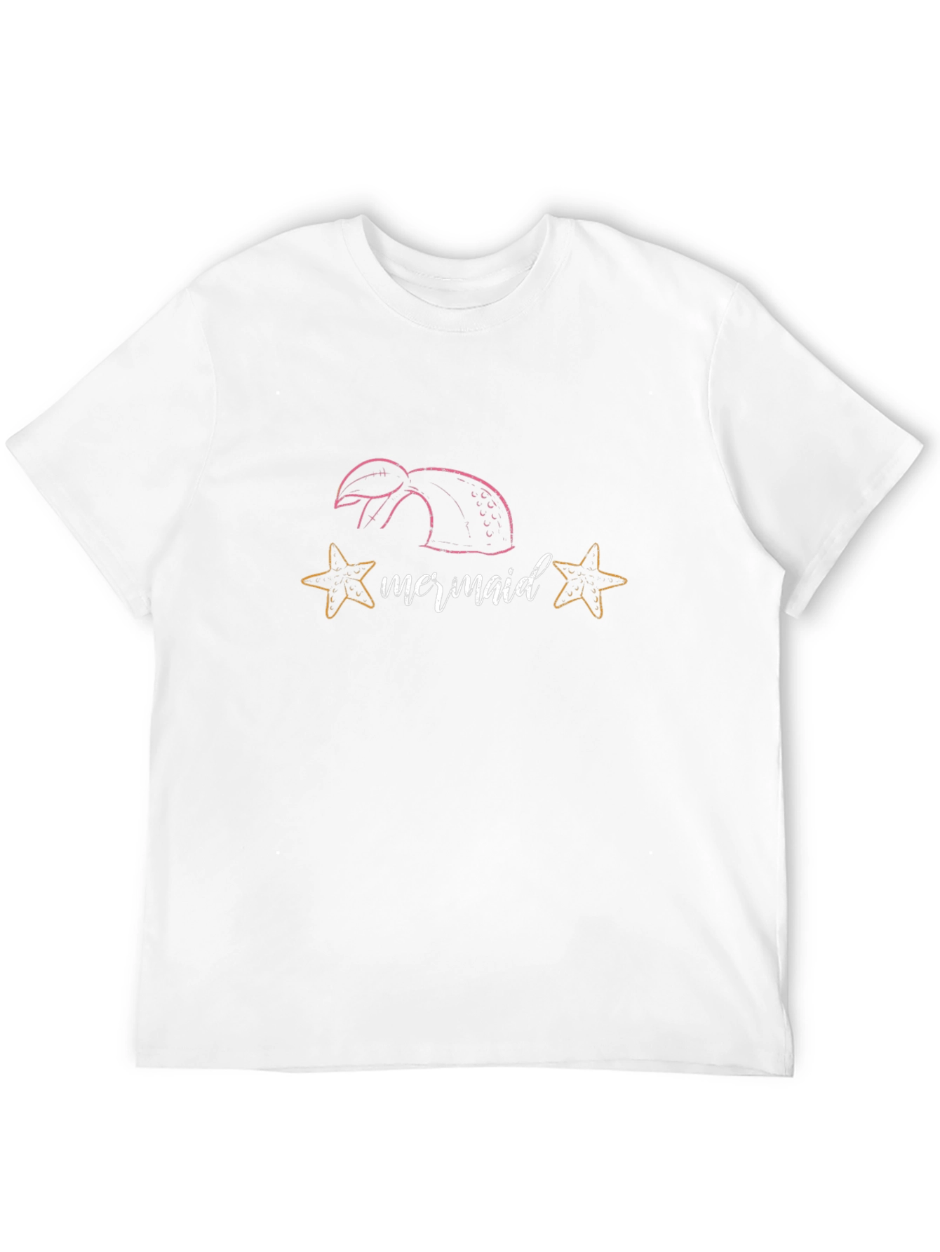 Mermaid Tail Graphic T-Shirt - Stylish Cotton Tee