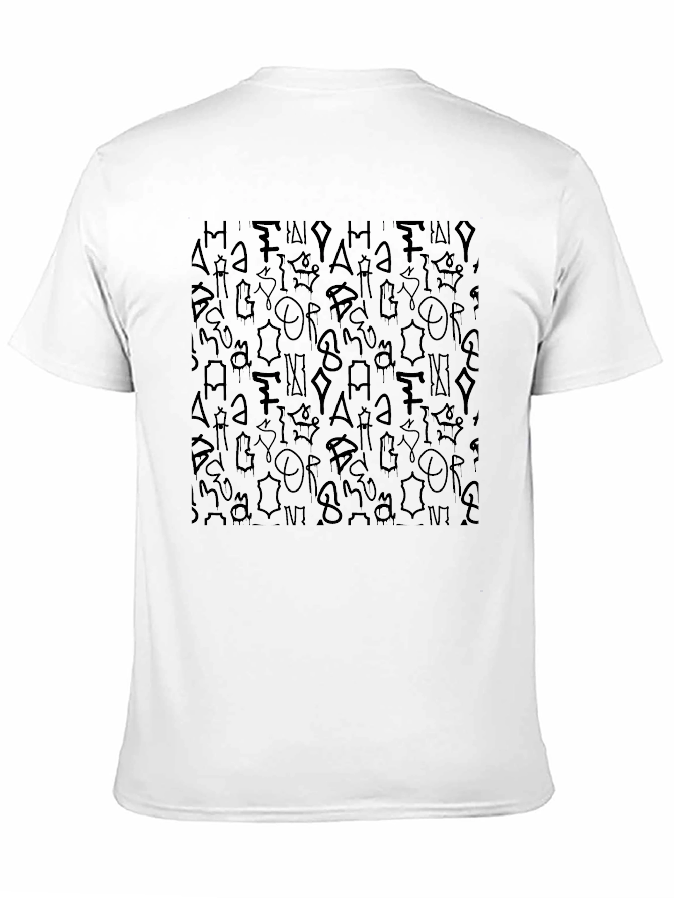 Mens Black Graphic Print Short Sleeve T-Shirt