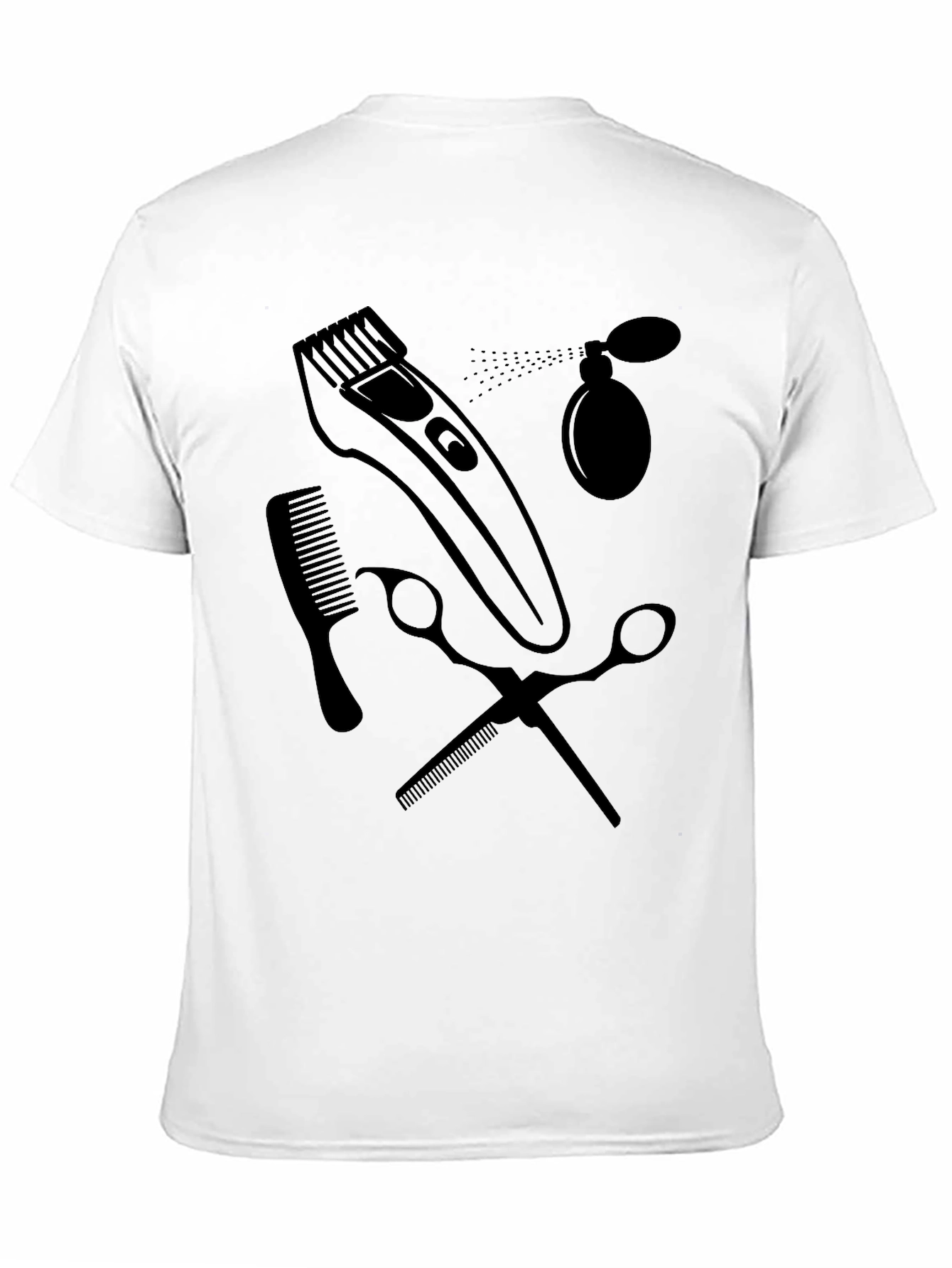 Barber Tool Graphic T-Shirt - Stylish Hairdresser Tee