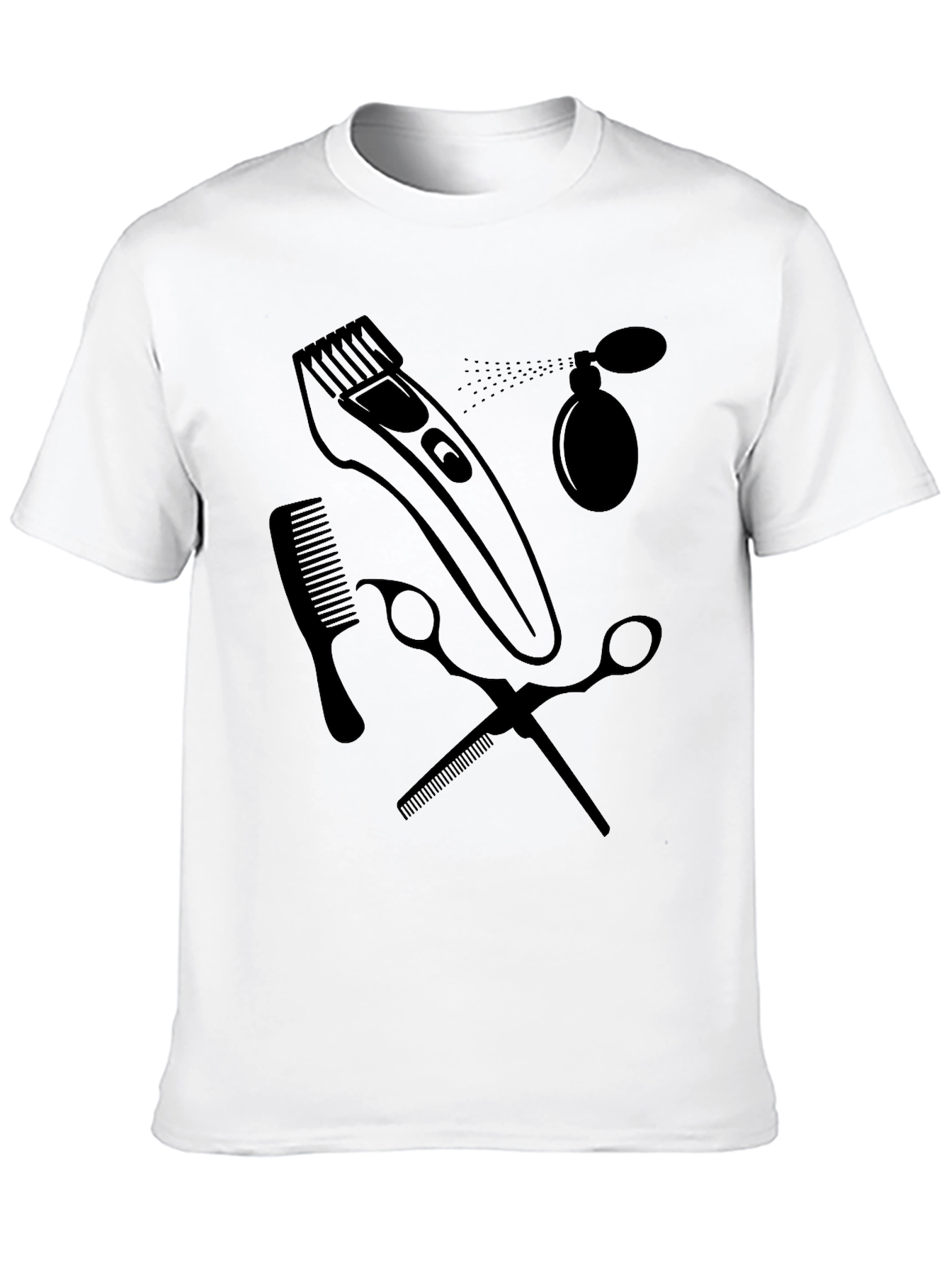 Barber Tool Graphic T-Shirt - Stylish Hairdresser Tee
