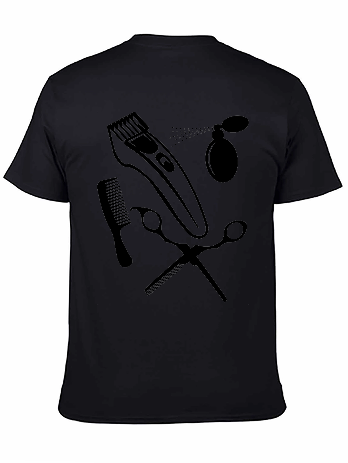 Barber Tool Graphic T-Shirt - Stylish Hairdresser Tee