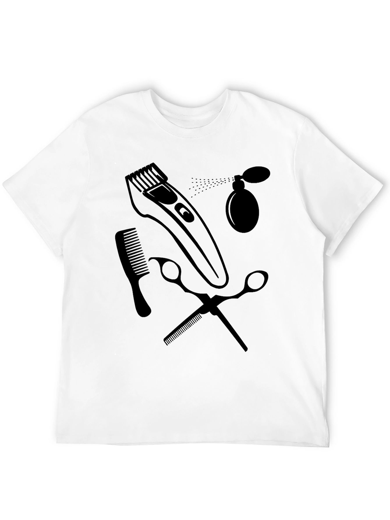Barber Tool Graphic T-Shirt - Stylish Hairdresser Tee