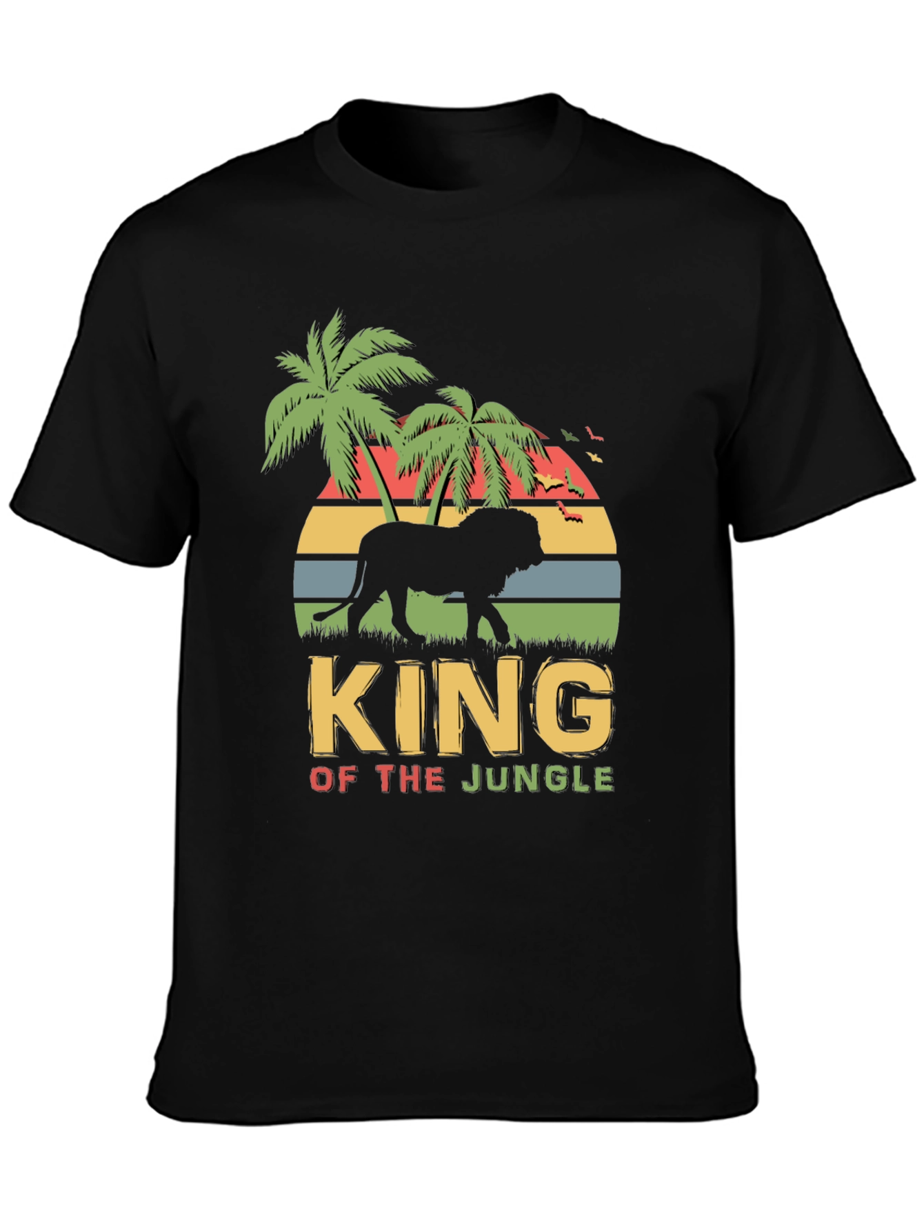 King of the Jungle Lion Graphic T-Shirt