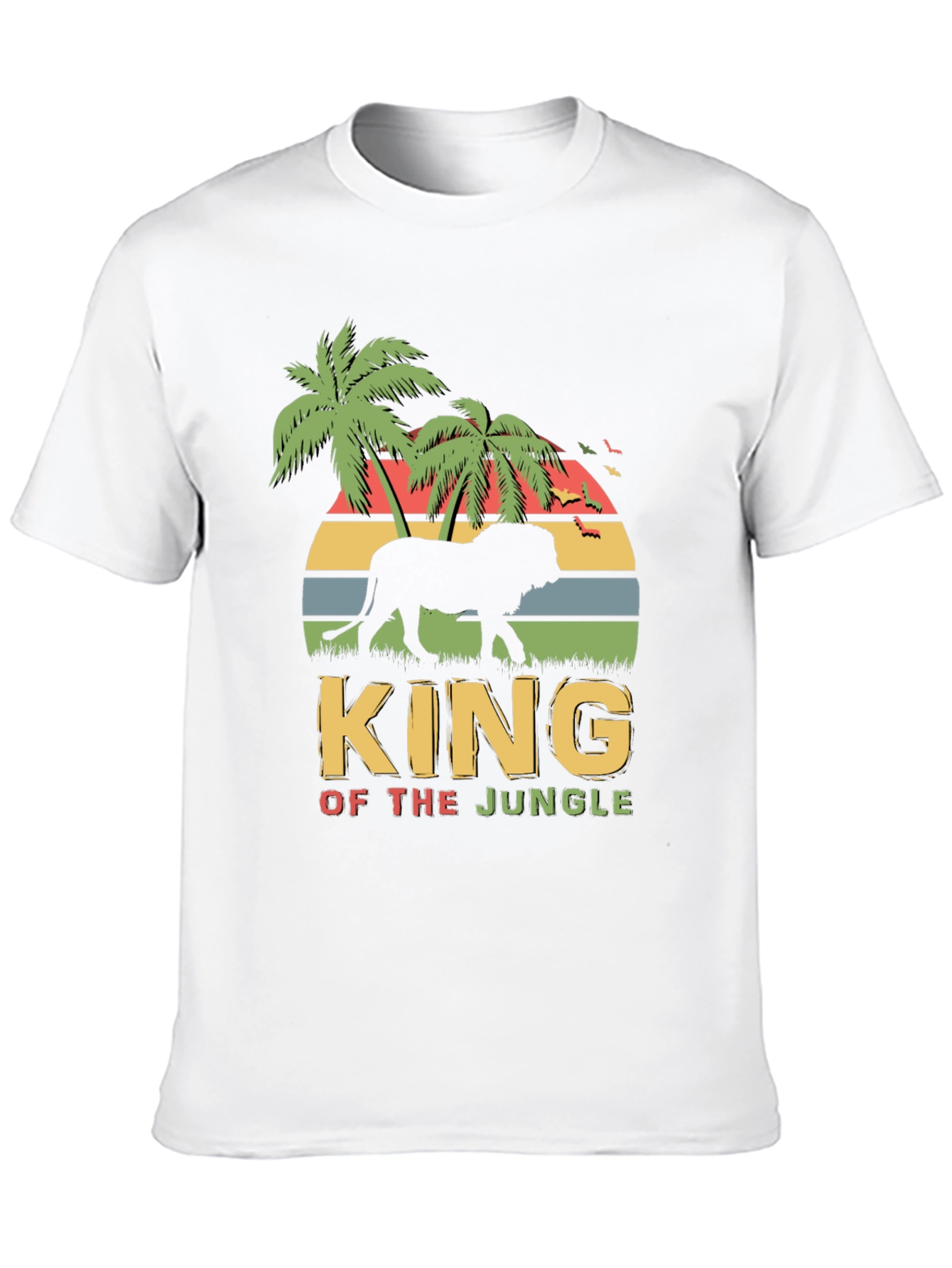 King of the Jungle Lion Graphic T-Shirt