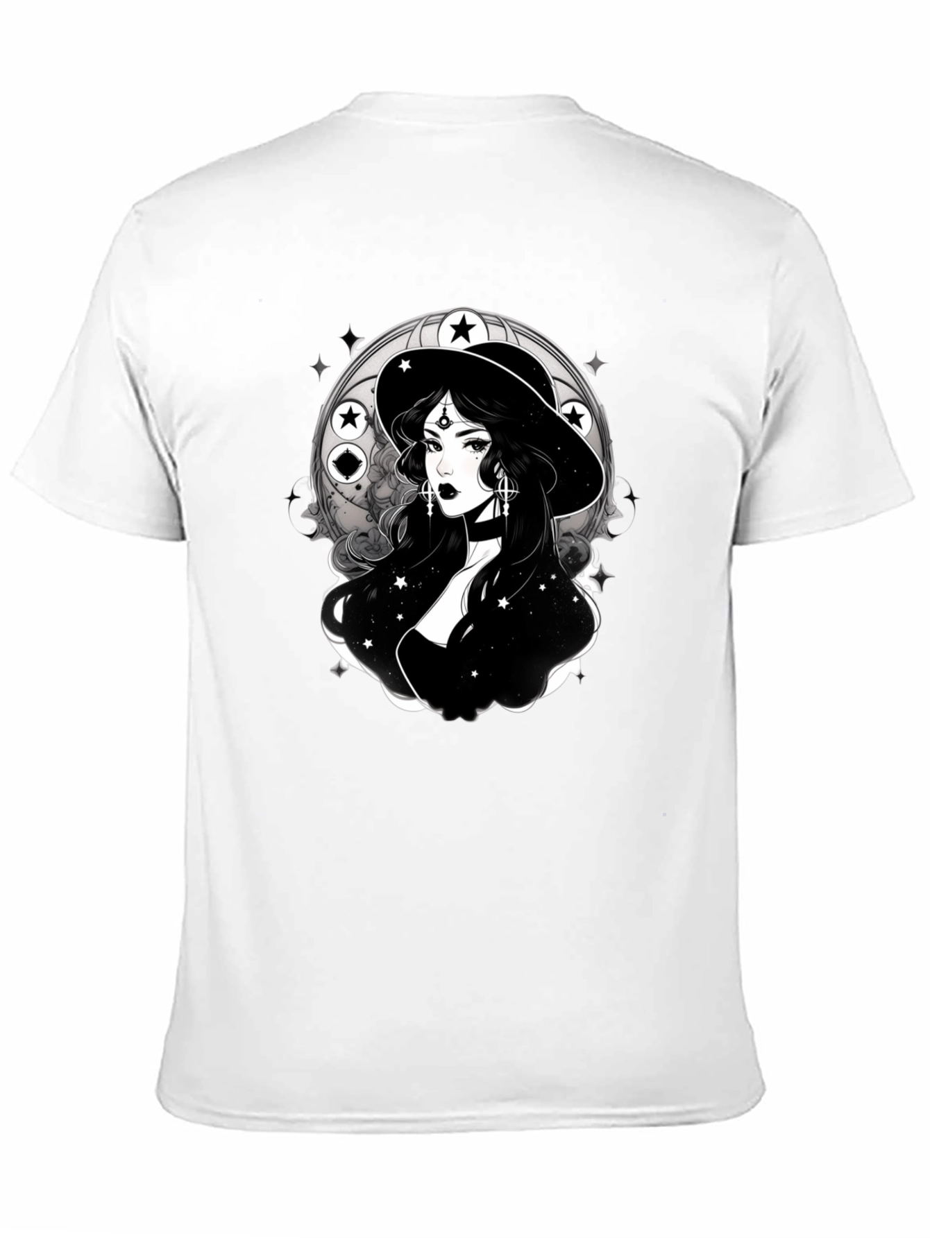 Mystic Witch Graphic Tee - Unisex Black T-Shirt