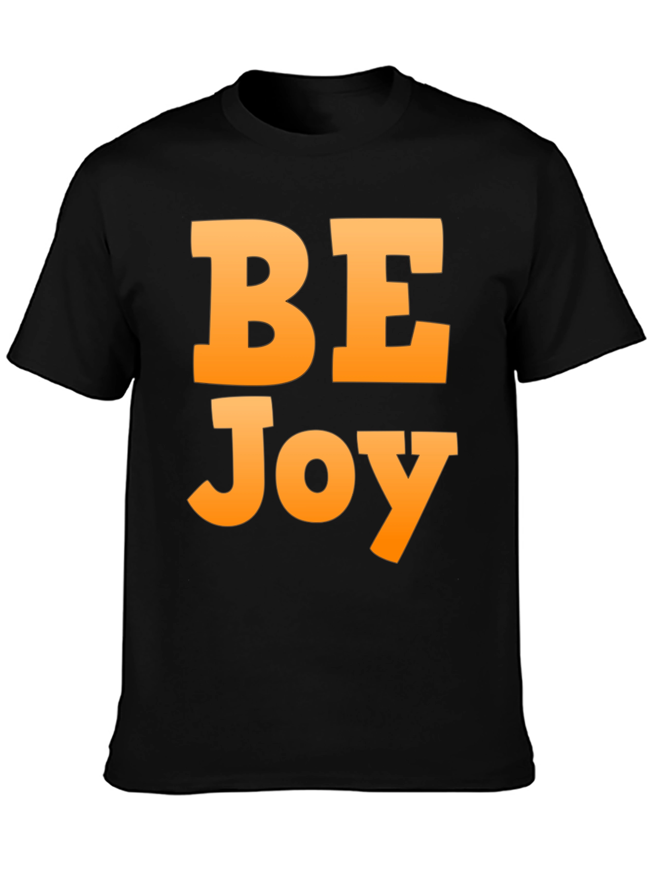 Be Joy Black Graphic T-Shirt