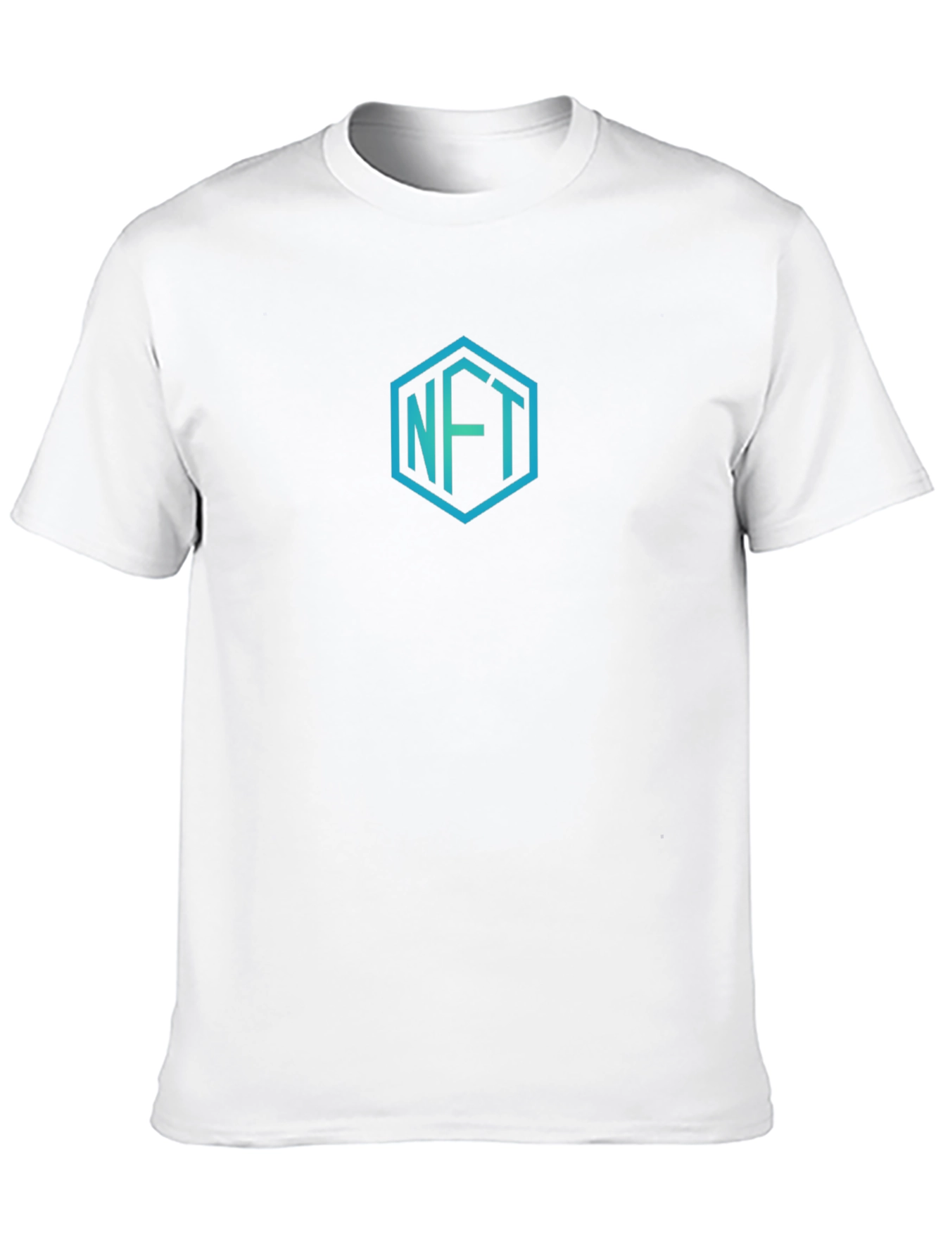 NFT Hexagon Graphic T-Shirt - Stylish Crypto Art Tee