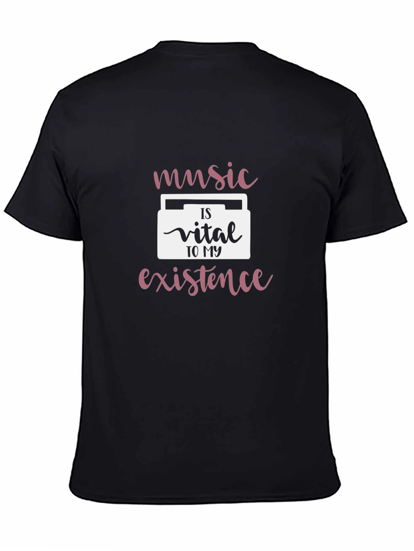 Music is Vital Black T-Shirt