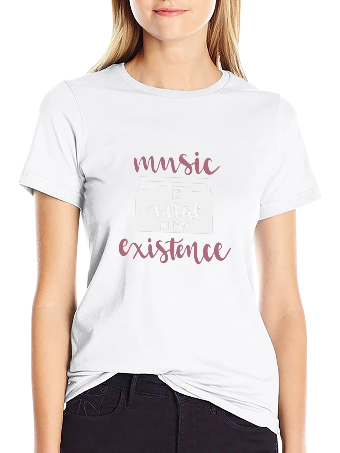 Music is Vital Black T-Shirt