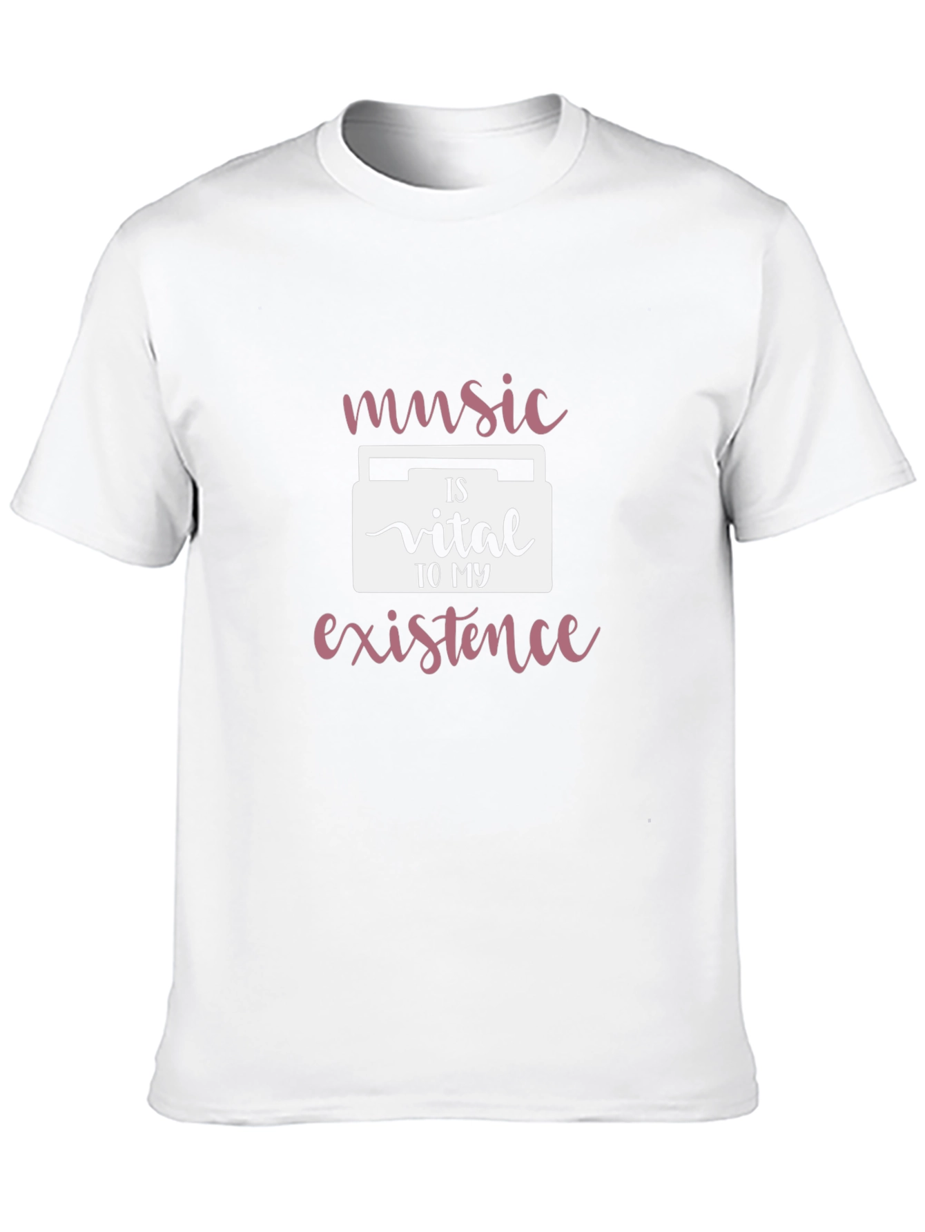 Music is Vital Black T-Shirt