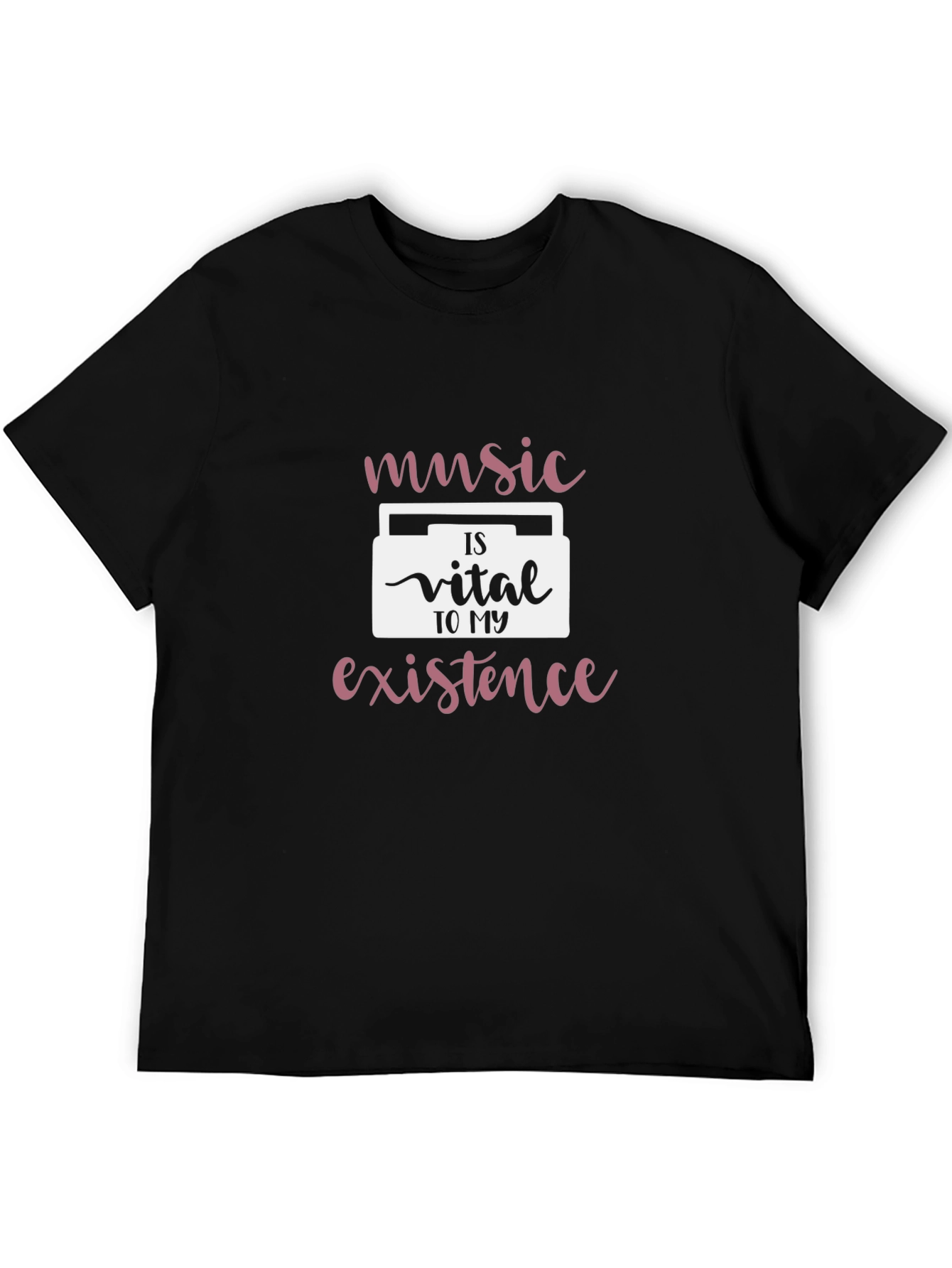 Music is Vital Black T-Shirt