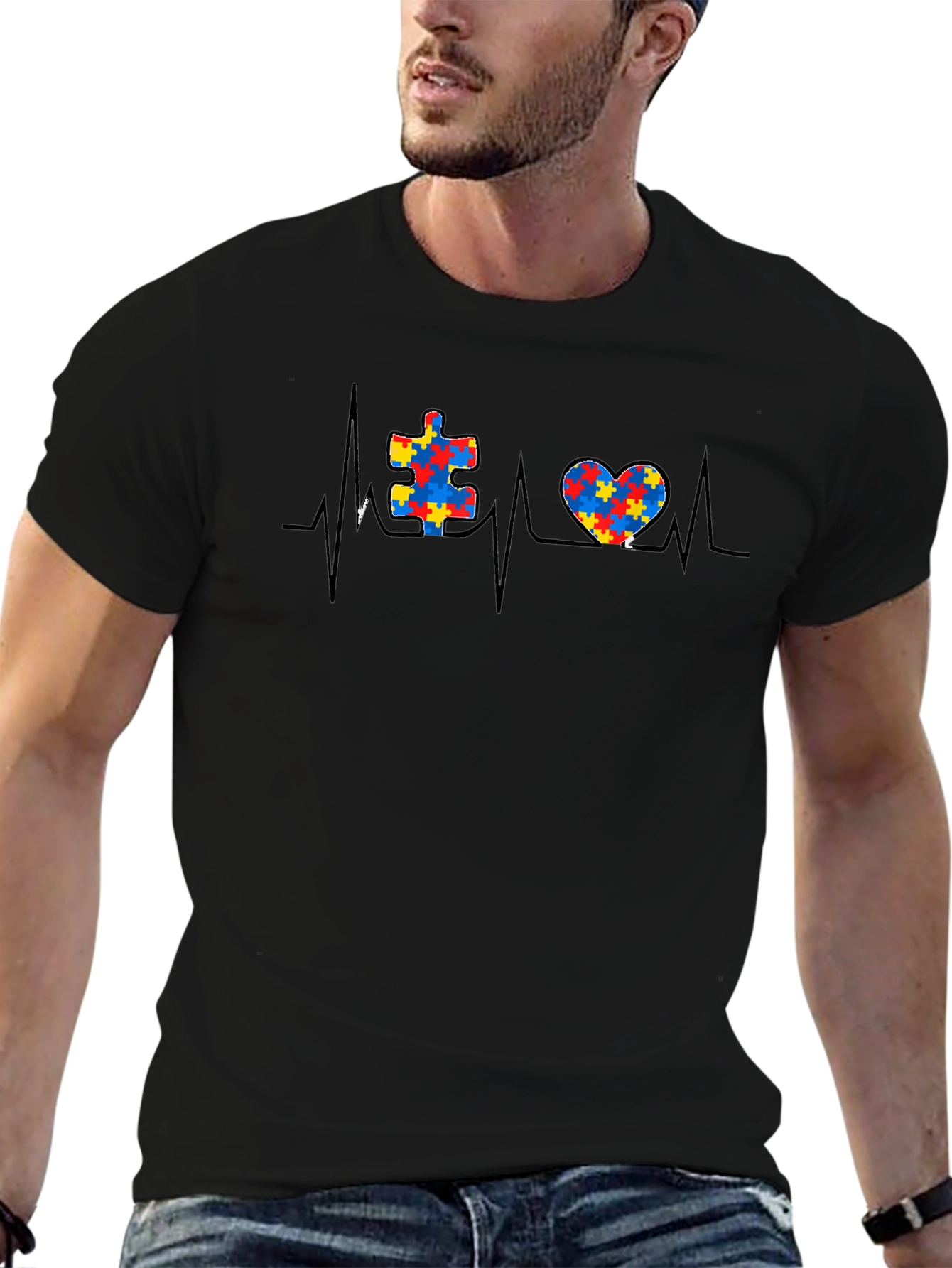 Autism Awareness Heartbeat T-Shirt