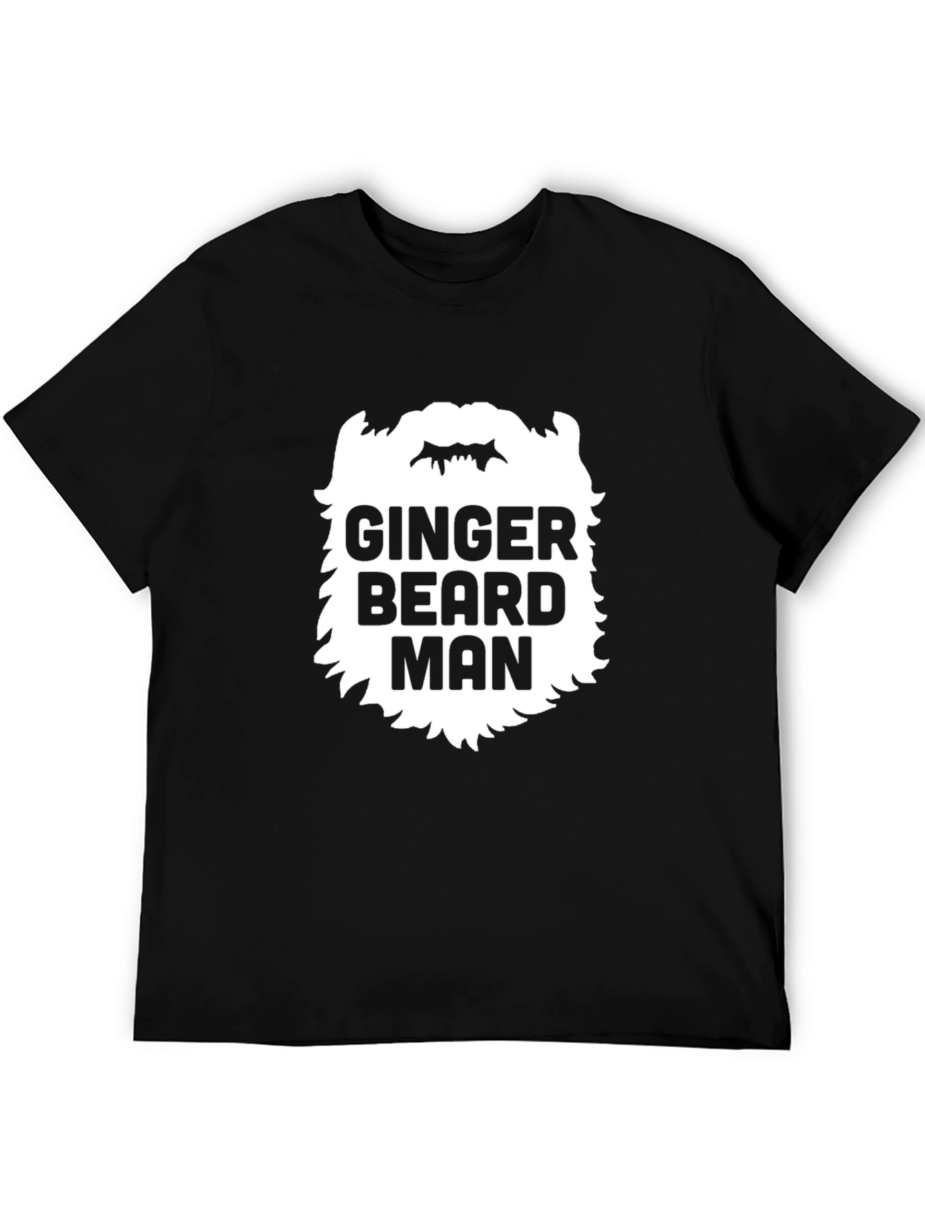 Ginger Beard Man Black T-Shirt - Unique Graphic Tee