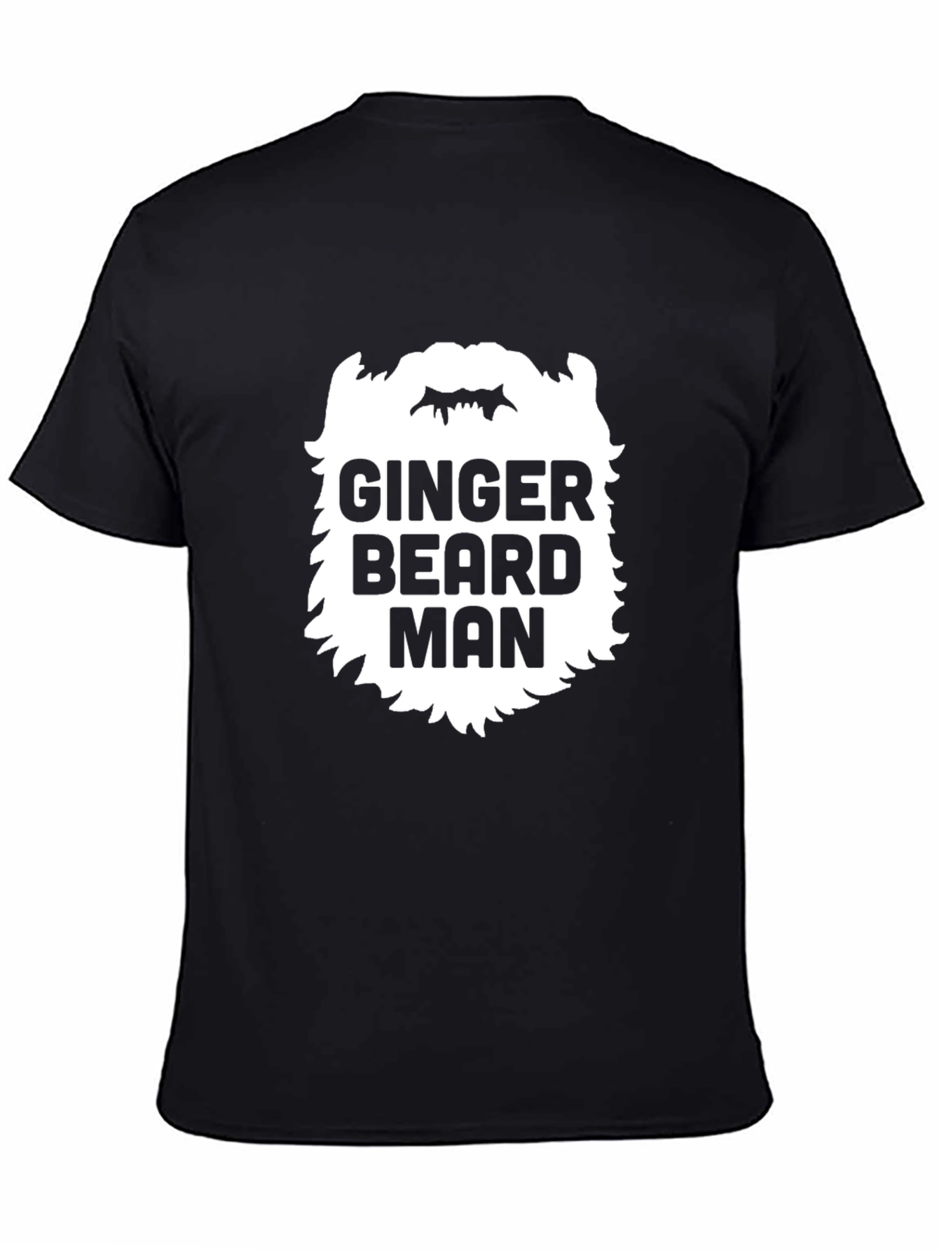 Ginger Beard Man Black T-Shirt - Unique Graphic Tee