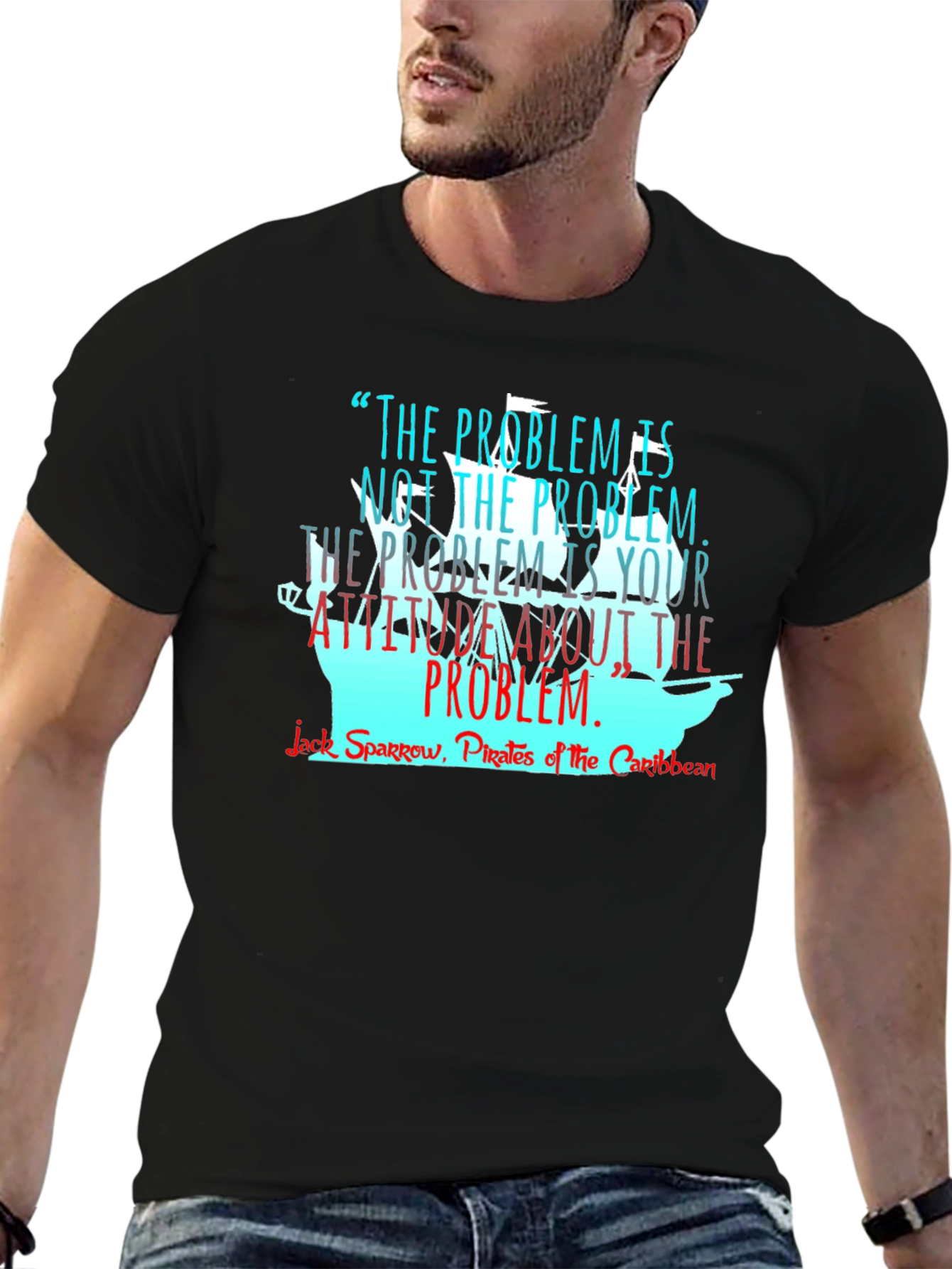 Pirates of the Caribbean T-Shirt - Problem Attitude Quote