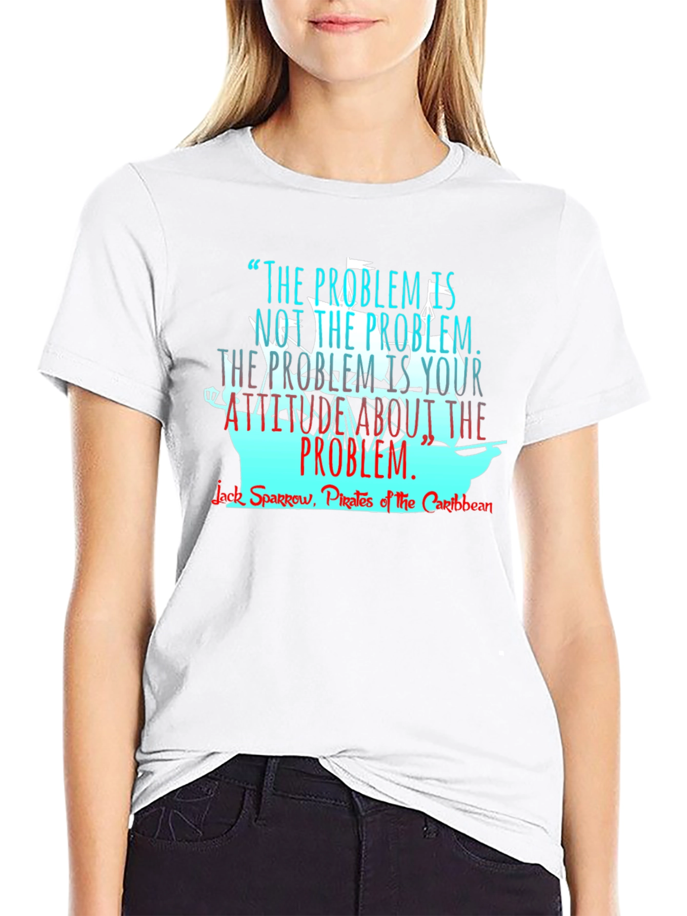 Pirates of the Caribbean T-Shirt - Problem Attitude Quote