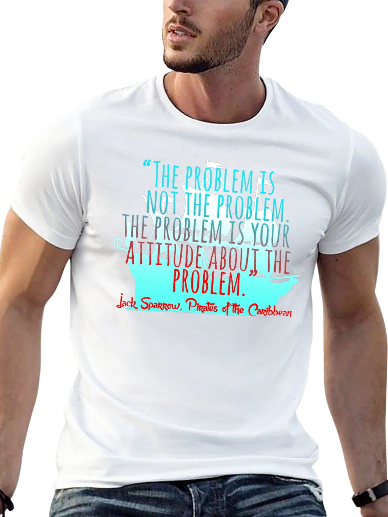 Pirates of the Caribbean T-Shirt - Problem Attitude Quote
