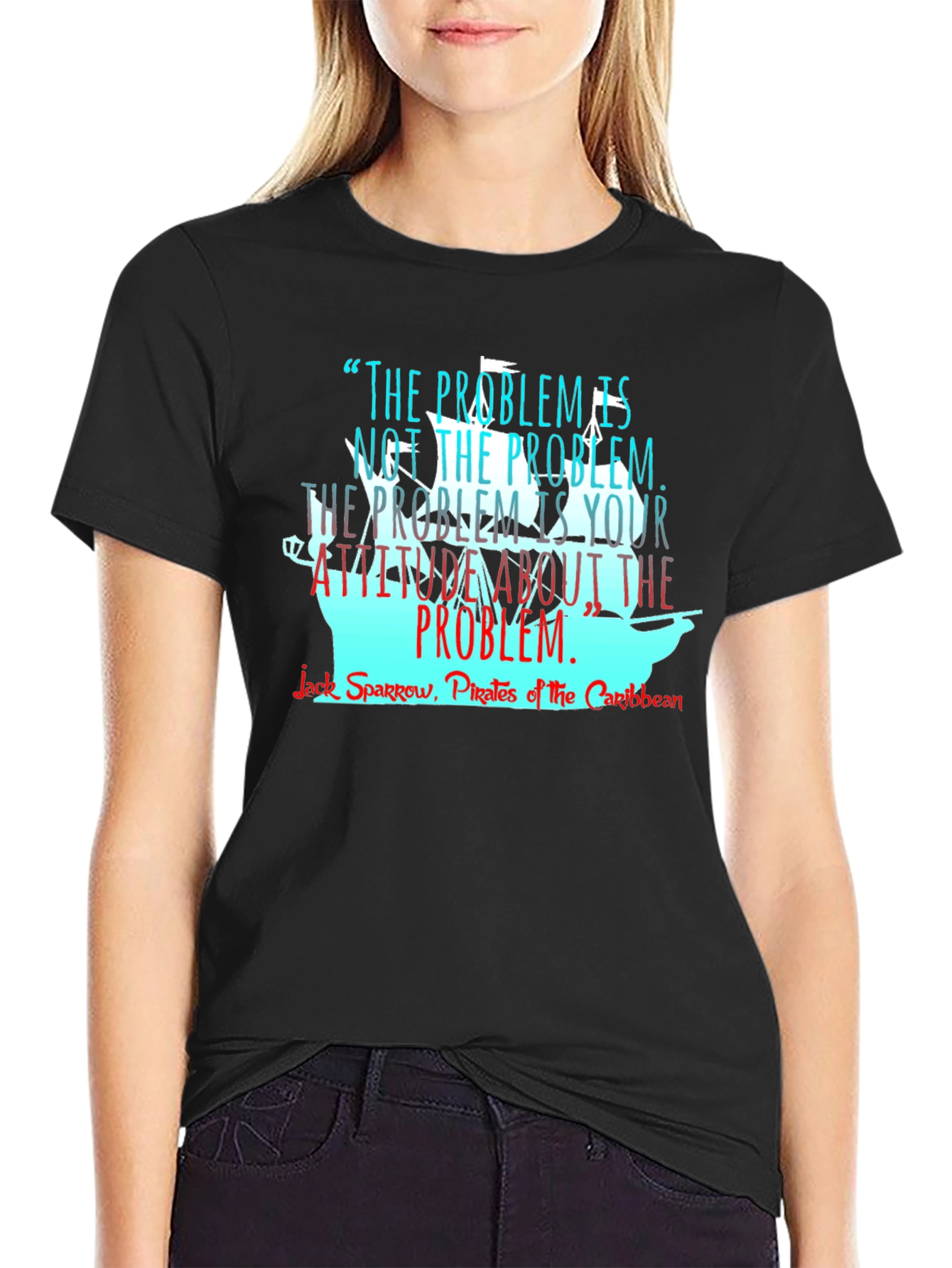 Pirates of the Caribbean T-Shirt - Problem Attitude Quote