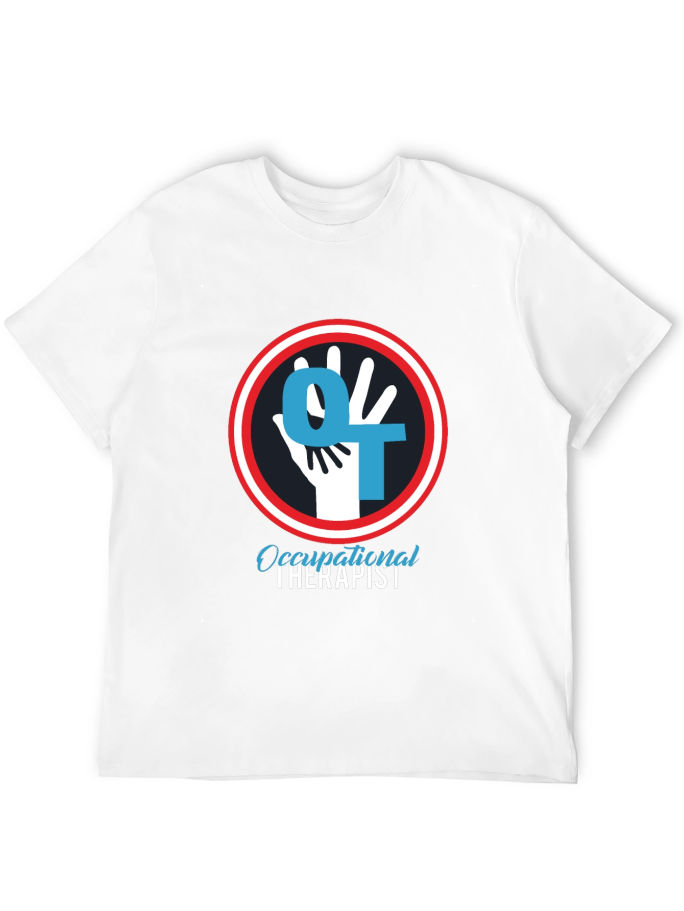 Occupational Therapist T-Shirt - OT Hand Logo Design