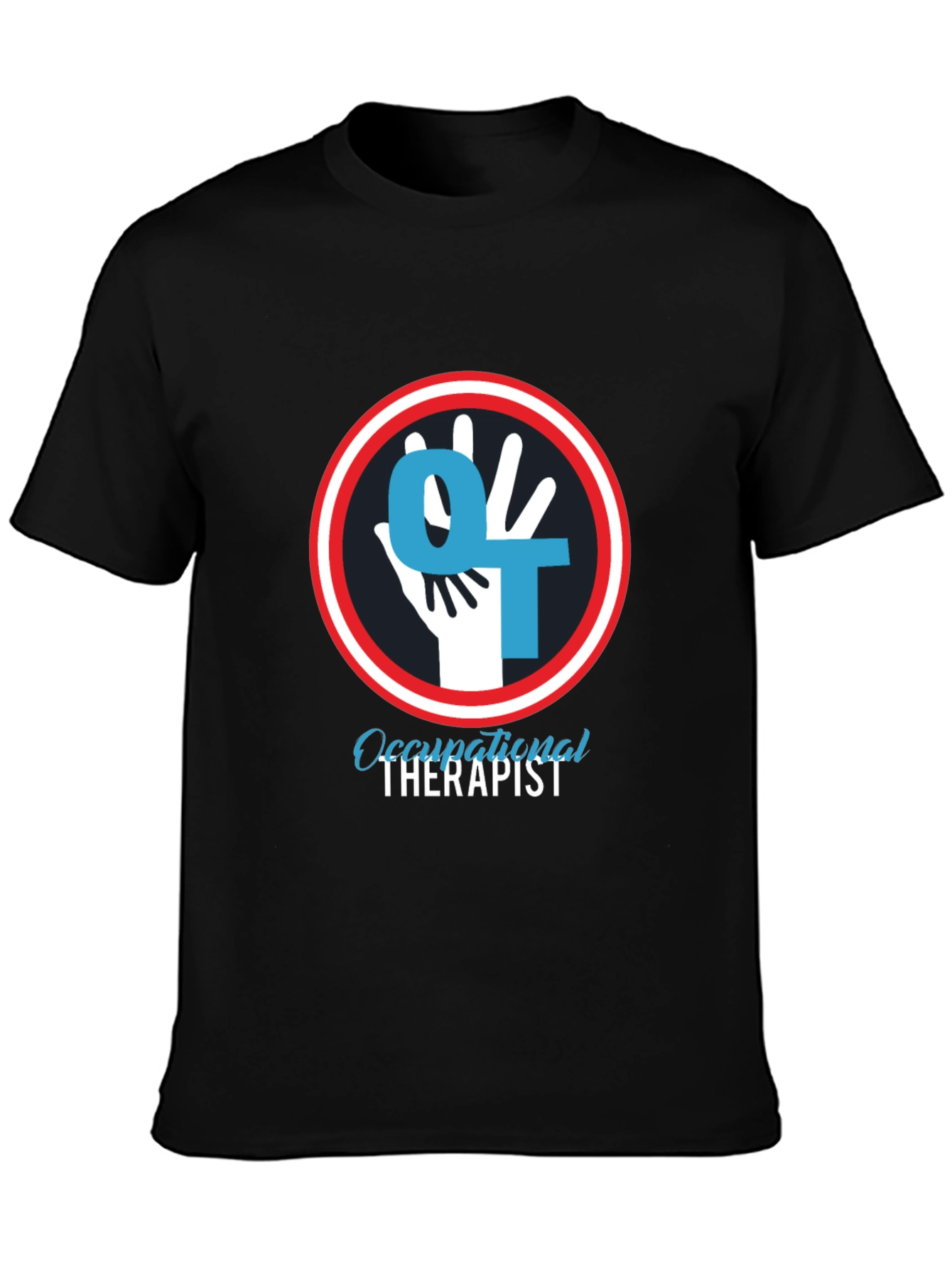 Occupational Therapist T-Shirt - OT Hand Logo Design