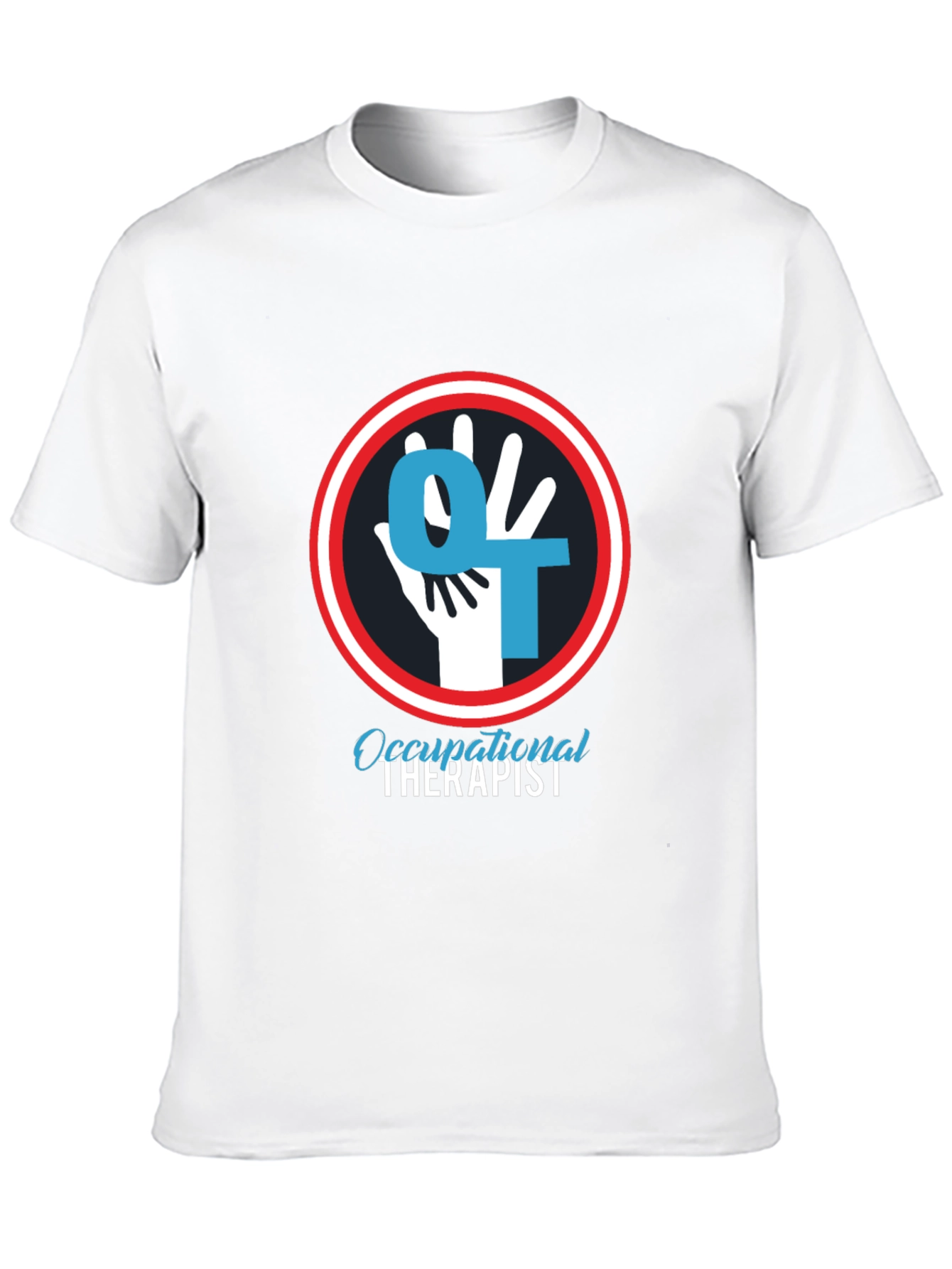 Occupational Therapist T-Shirt - OT Hand Logo Design