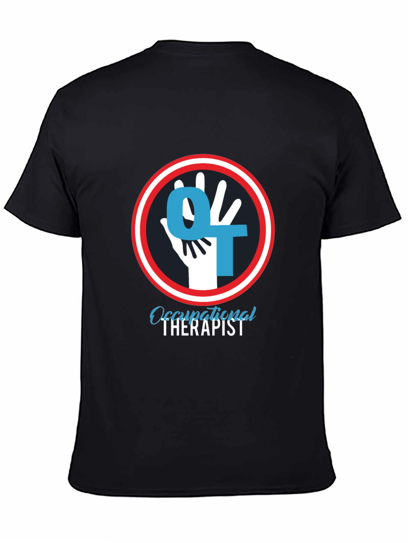Occupational Therapist T-Shirt - OT Hand Logo Design