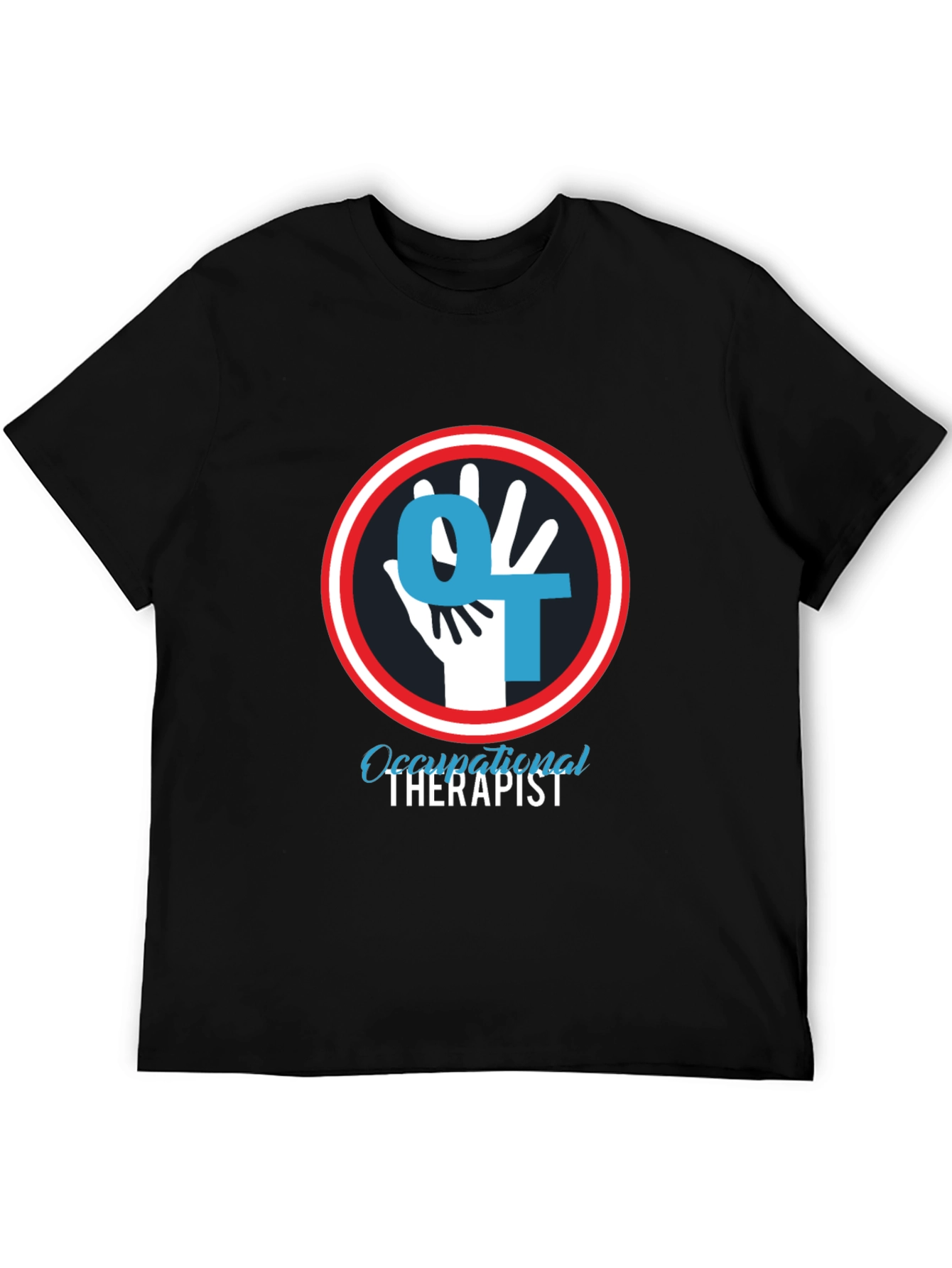 Occupational Therapist T-Shirt - OT Hand Logo Design