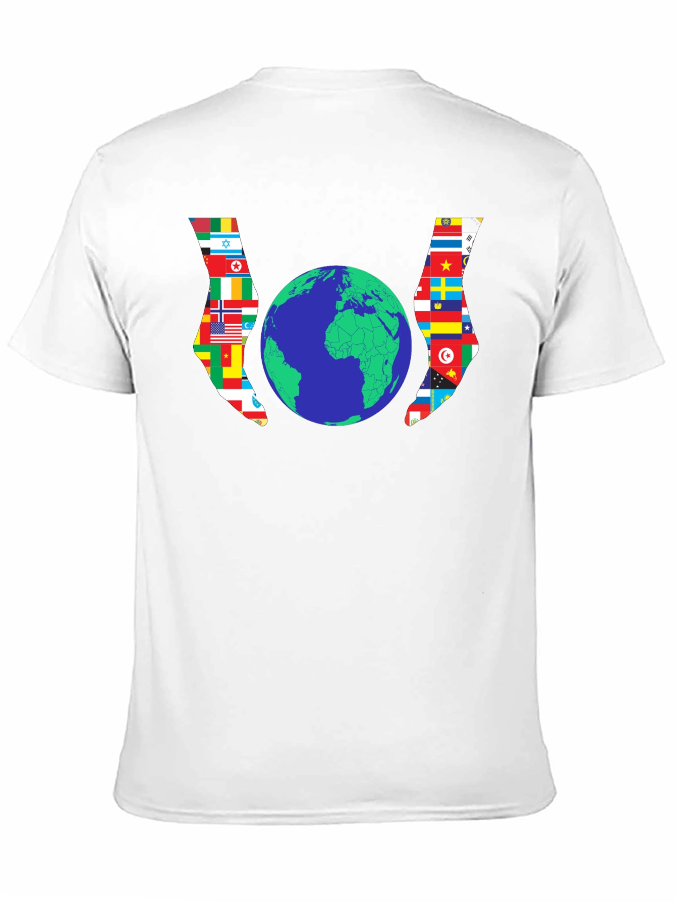 World Flags Globe Graphic Tee