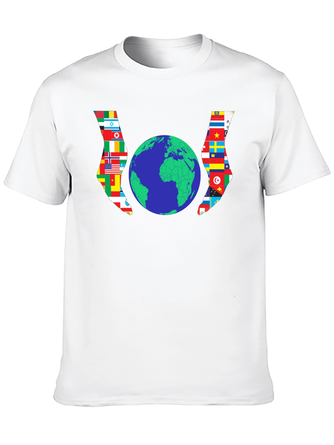 World Flags Globe Graphic Tee